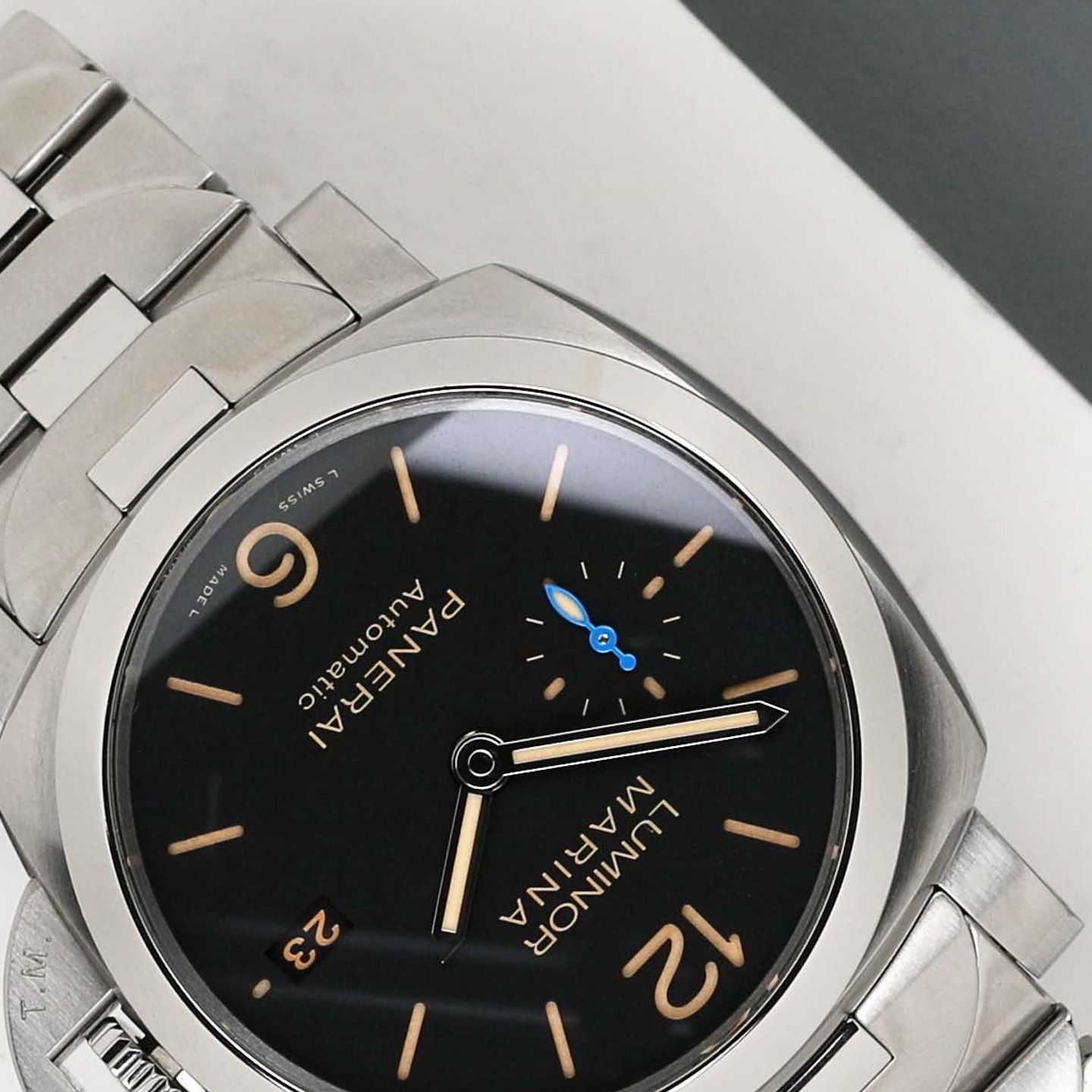 Panerai Luminor Marina 1950 3 Days Automatic PAM00722 (2019) - Zwart wijzerplaat 42mm Staal (3/6)