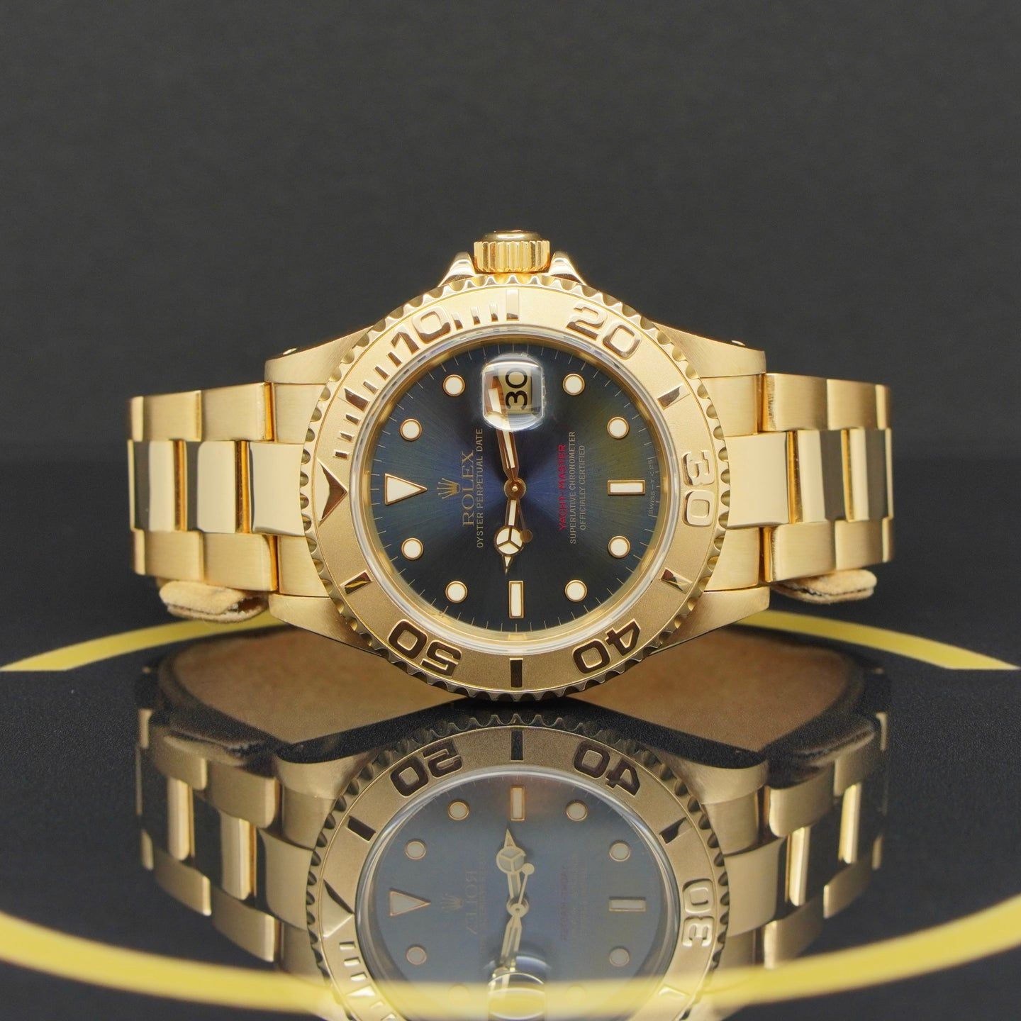 Rolex Yacht-Master 40 16628 (1996) - Blauw wijzerplaat 40mm Geelgoud (4/7)