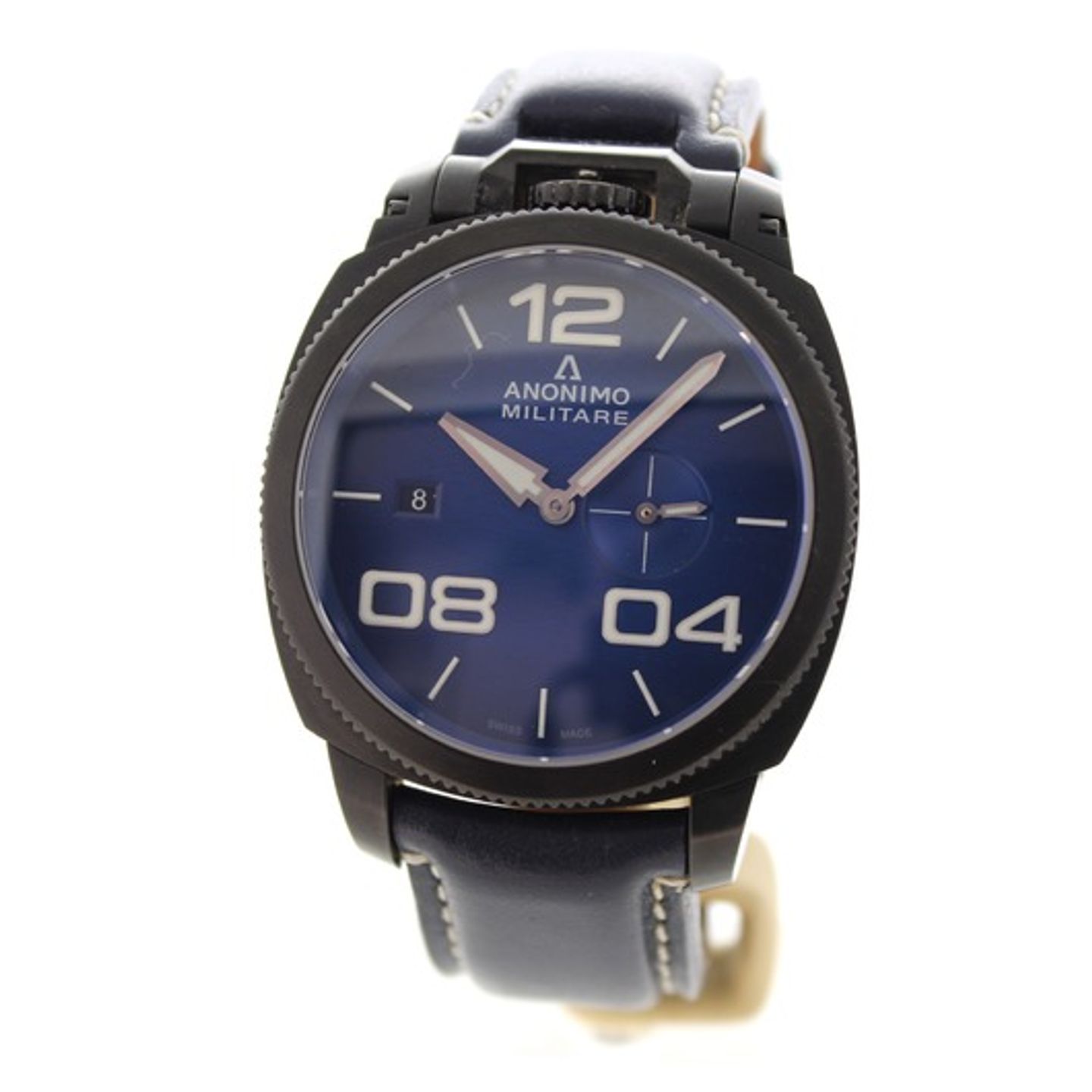 Anonimo Militare AM-1020.02.003.A03 (Onbekend (willekeurig serienummer)) - Blauw wijzerplaat 43mm Staal (1/7)