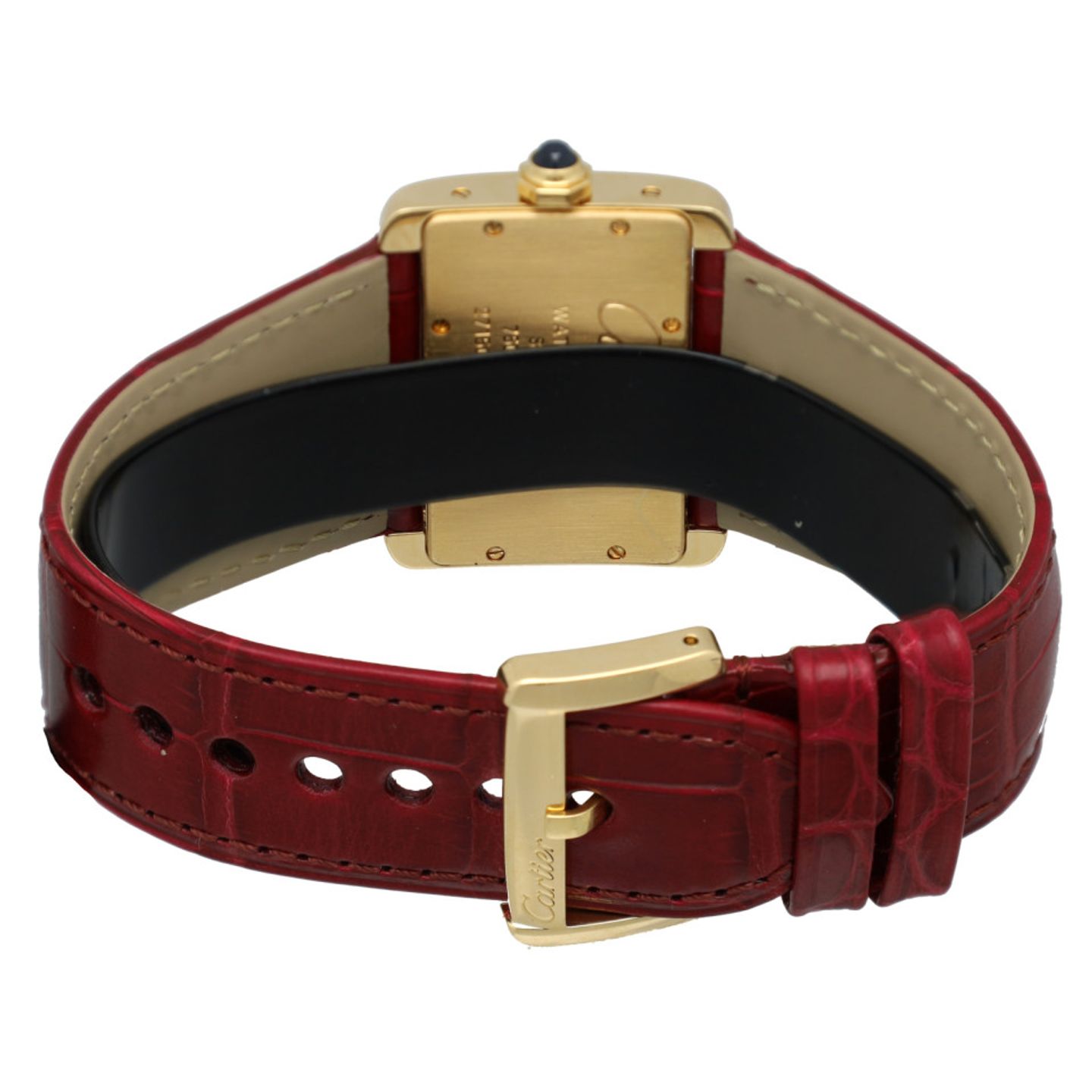 Cartier Tank Divan 2601 (2006) - Wit wijzerplaat 32mm Geelgoud (11/14)