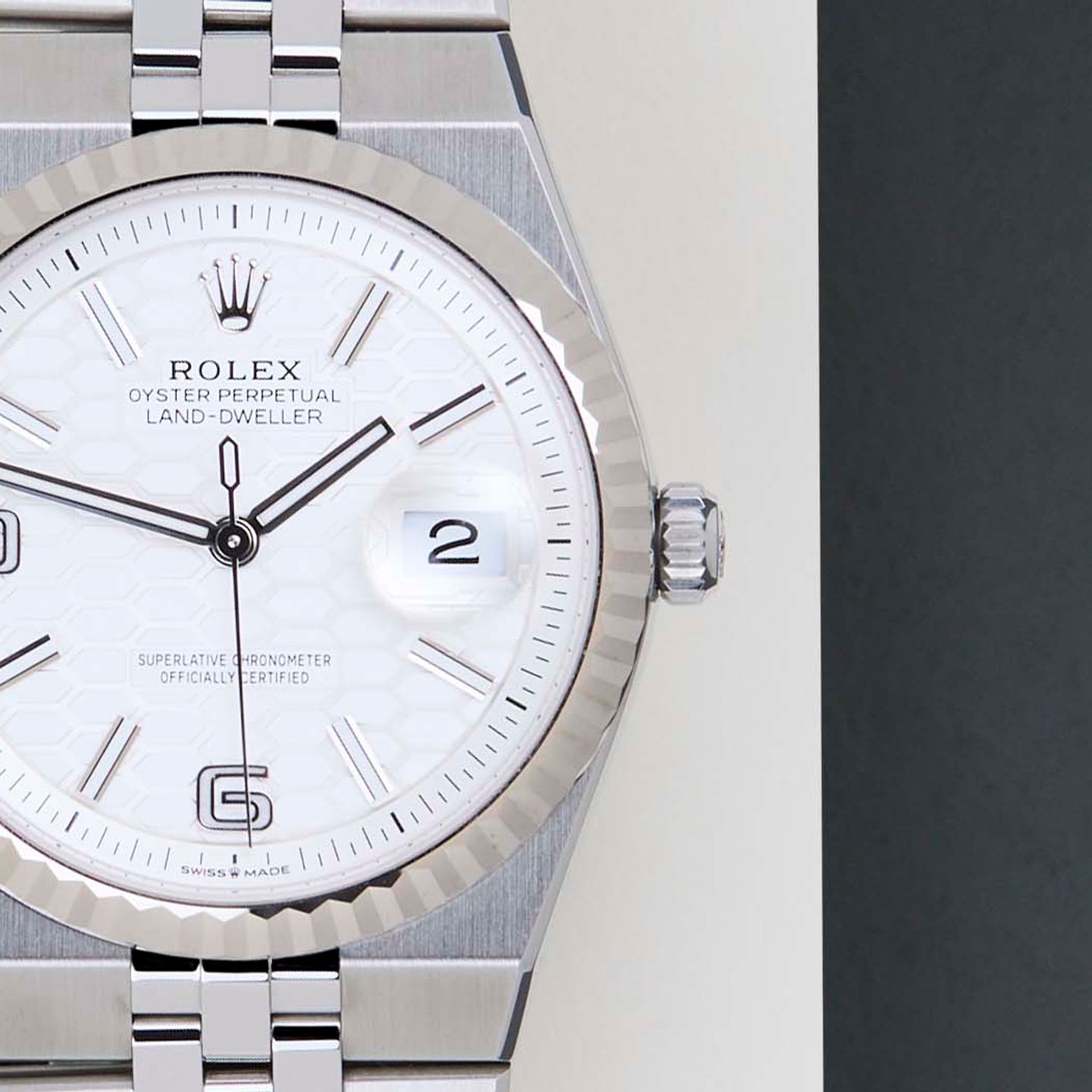 Rolex Land-Dweller 36 127234 (2026) - Wit wijzerplaat 36mm Staal (5/8)