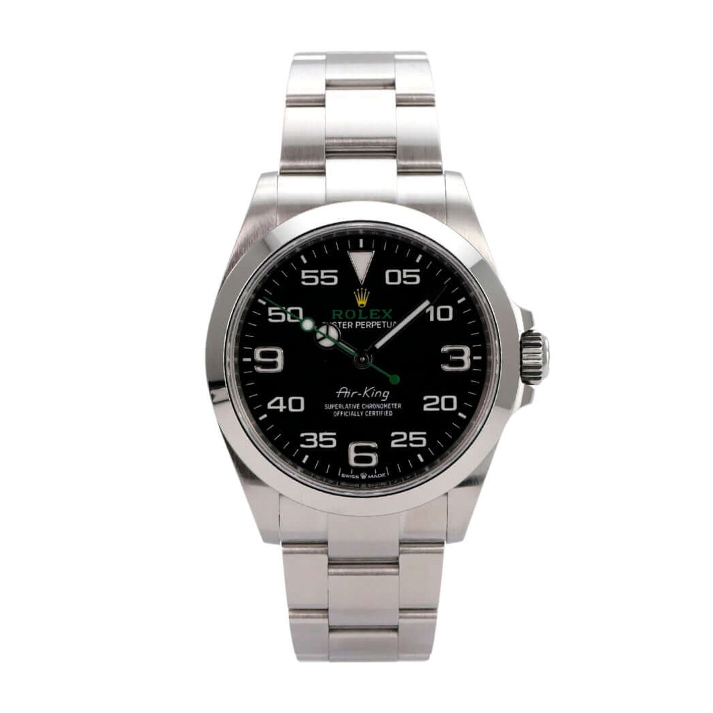 Rolex Air-King 126900 (2022) - Black dial 40 mm Steel case (2/8)