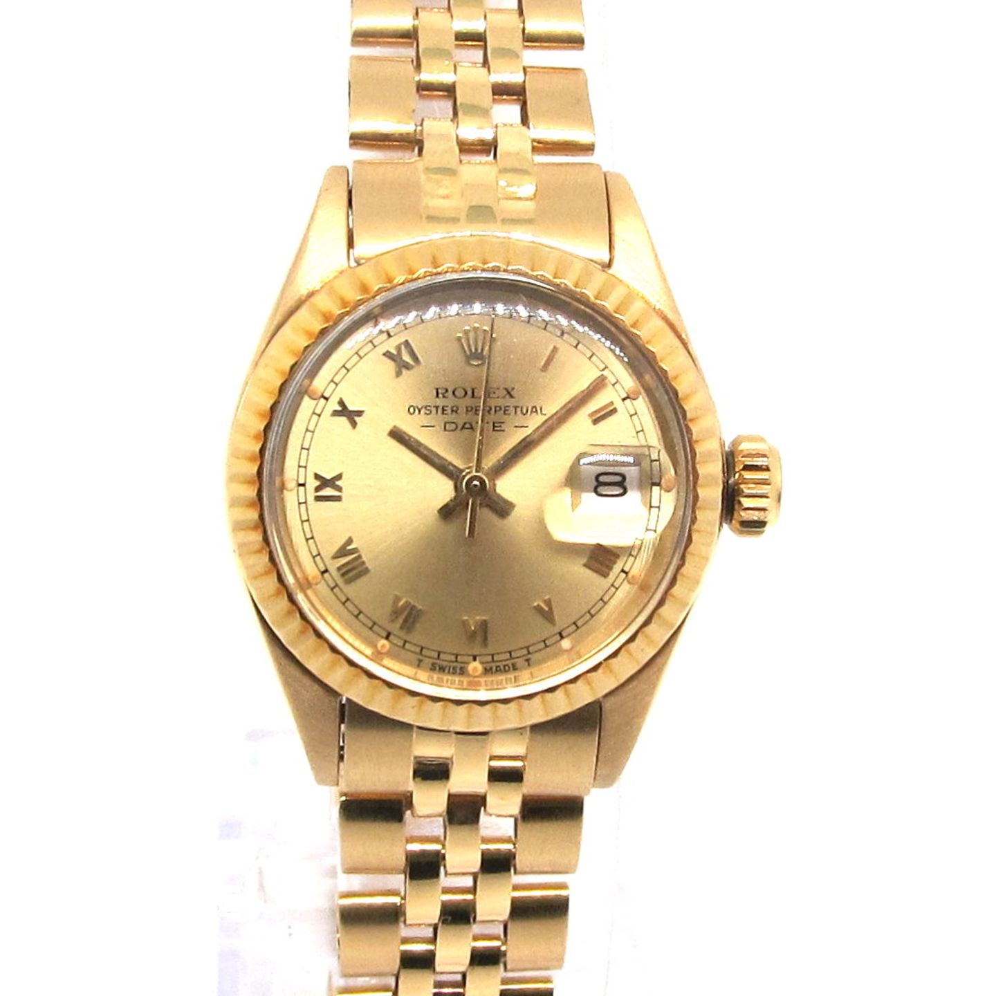 Rolex Lady-Datejust 6917 (1973) - Champagne dial 26 mm Yellow Gold case (1/6)