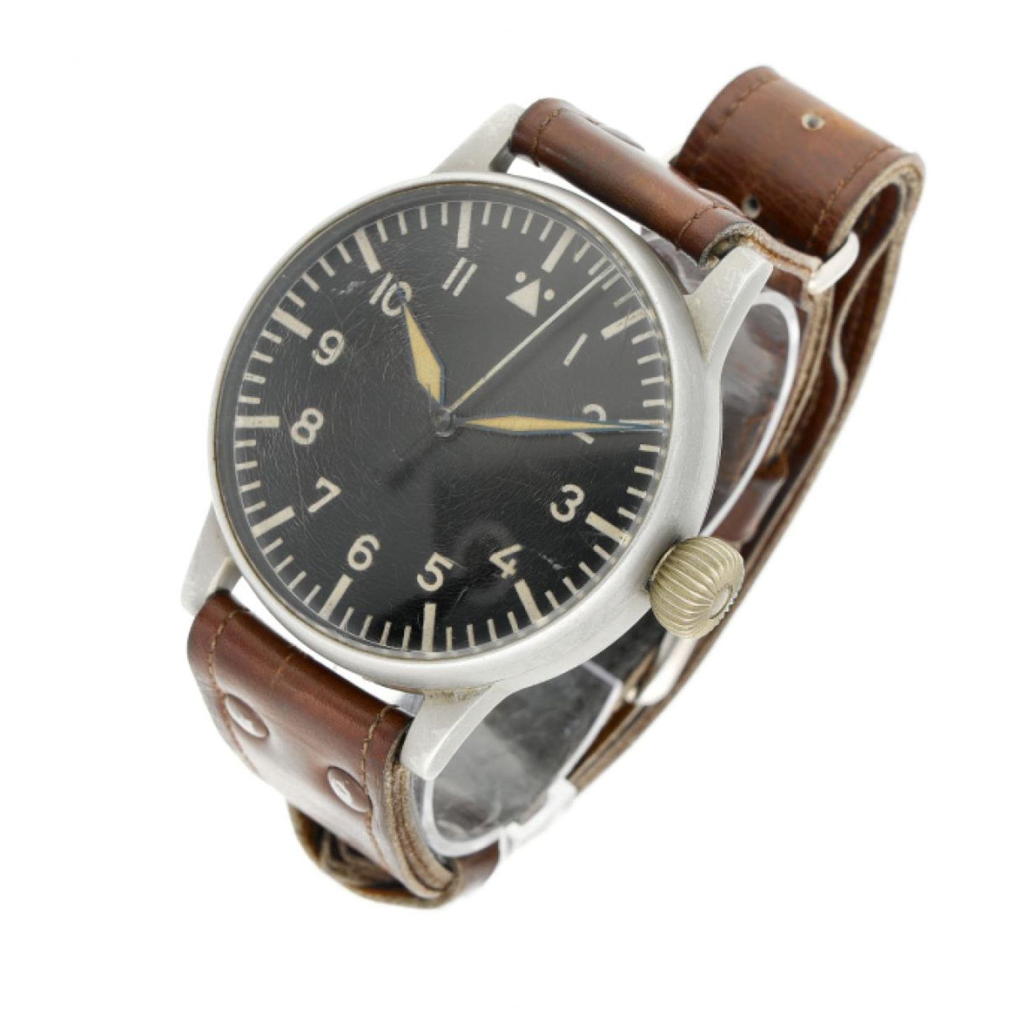 A. Lange & Söhne Lange 1 101.001 (1940) - Black dial 55 mm Steel case (2/5)