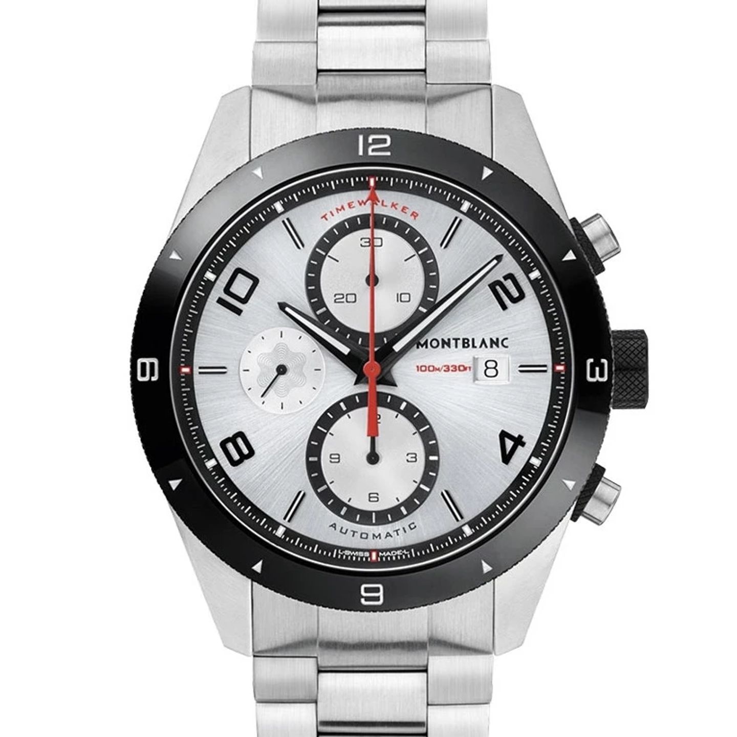 Montblanc Timewalker 116099 (2024) - Silver dial 43 mm Steel case (1/3)