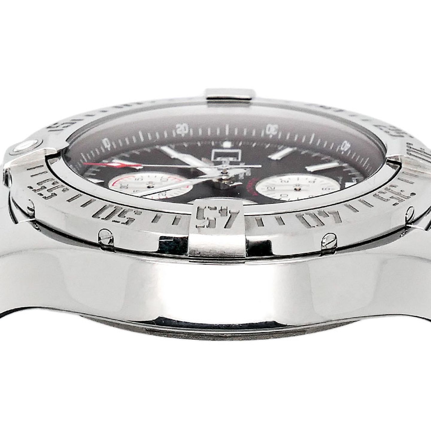 Breitling Super Avenger II A1337111/BC29 (2014) - Zwart wijzerplaat 48mm Staal (4/6)