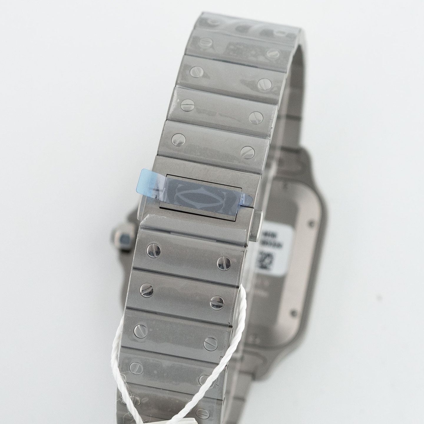 Cartier Santos WSSA0089 (2026) - Wit wijzerplaat 39mm Titanium (5/6)