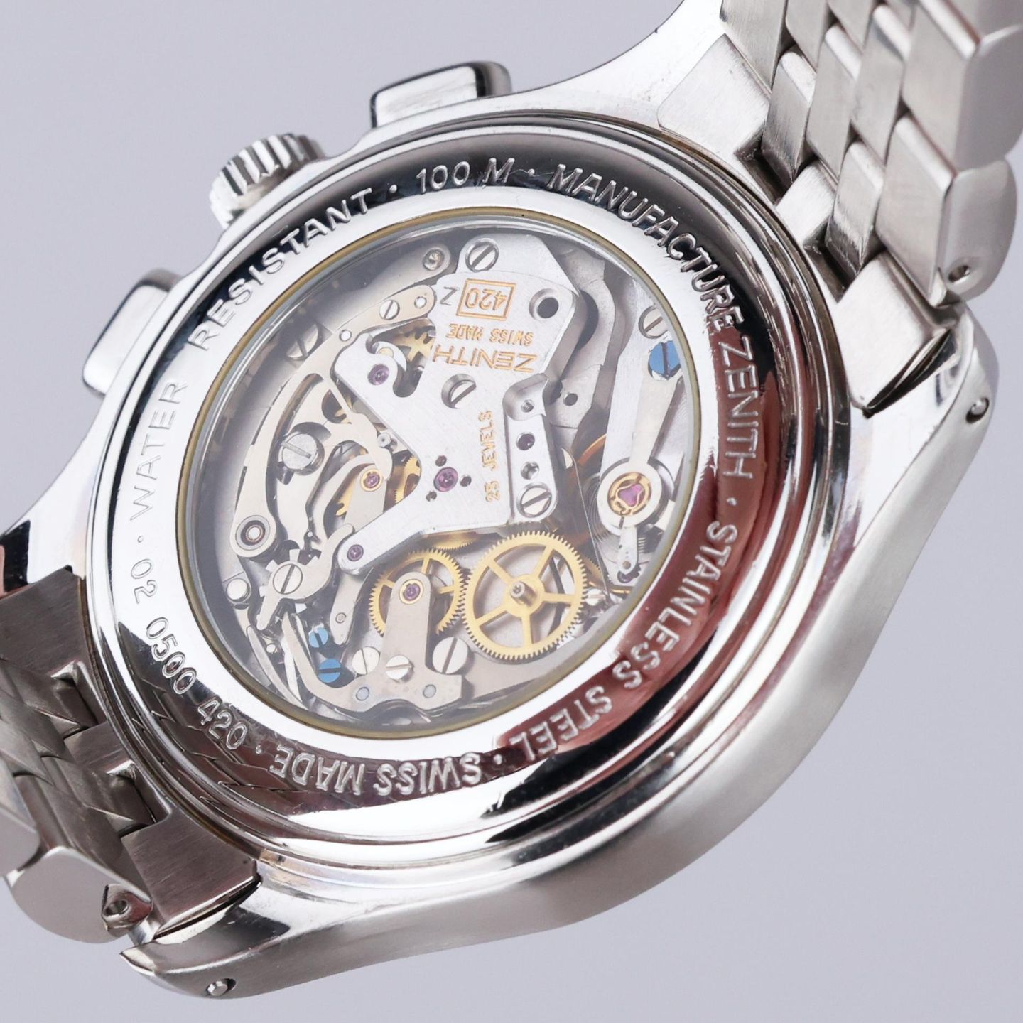Zenith El Primero 02.0500.420 (Unknown (random serial)) - 40 mm Steel case (4/8)