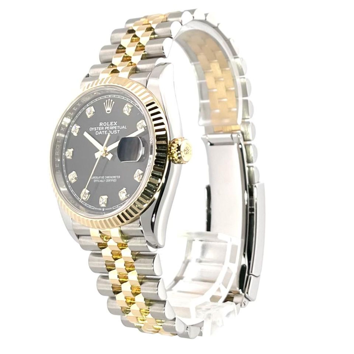Rolex Datejust 36 126233 (2021) - Black dial 36 mm Gold/Steel case (3/8)