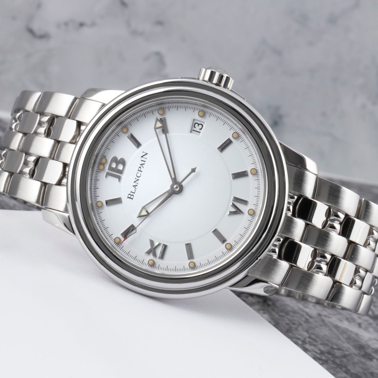 Blancpain Léman Ultra Slim 2100-1127-11 (1995) - Wit wijzerplaat 39mm Staal (2/8)