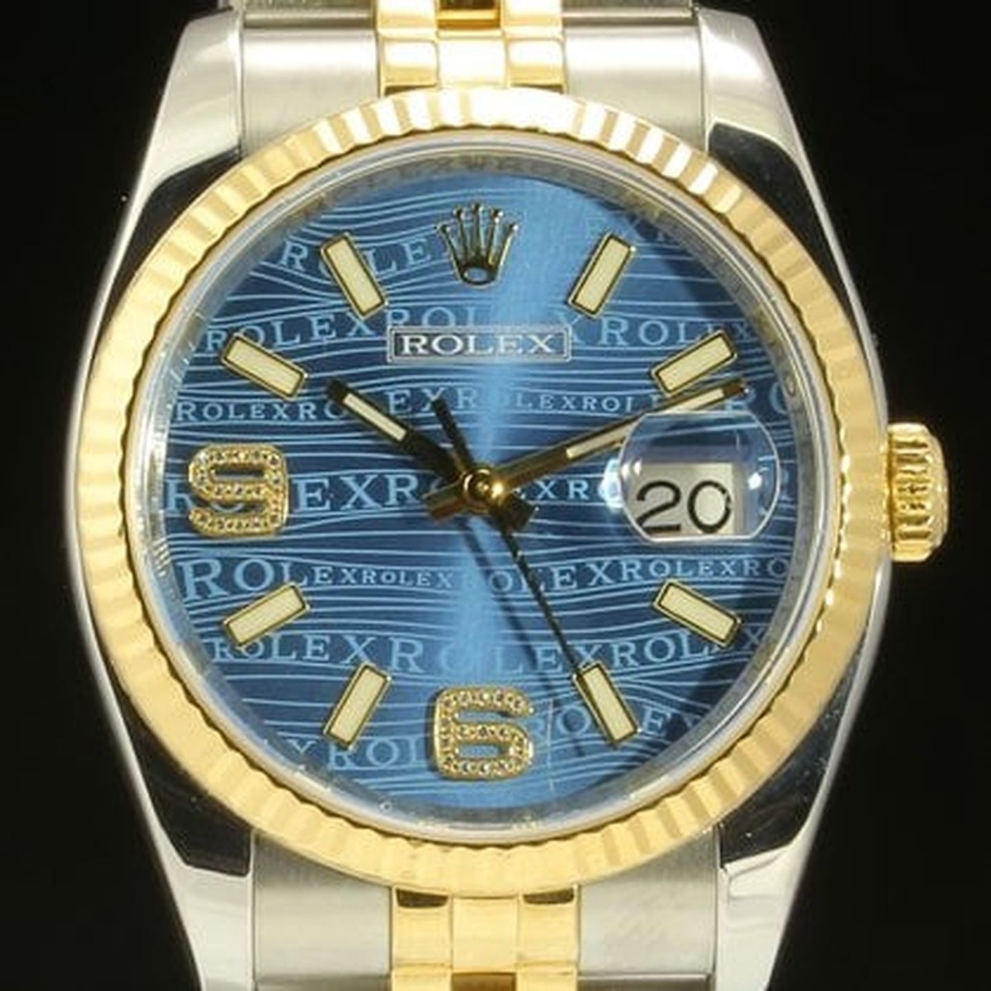 Rolex Datejust 36 116233 (2012) - Champagne dial 36 mm Gold/Steel case (1/7)