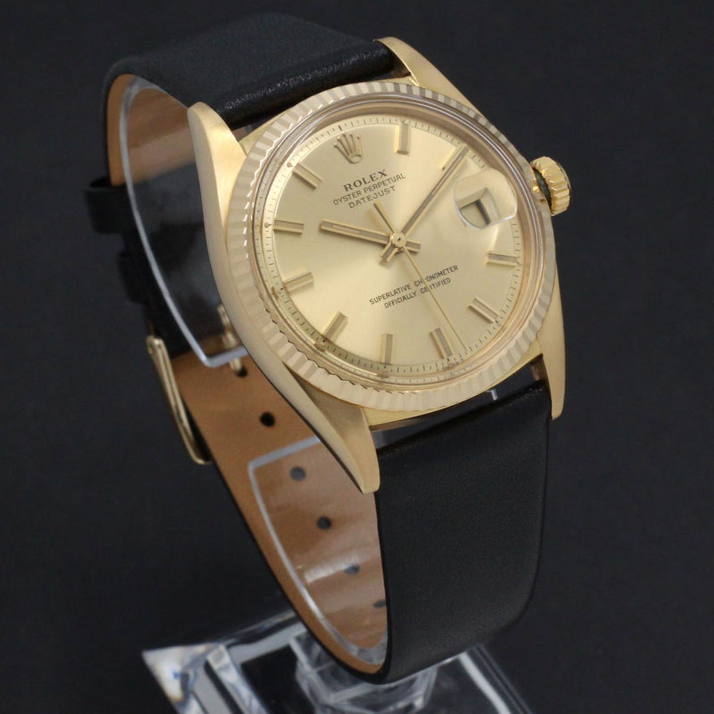 Rolex Datejust 1601 (1971) - Gold dial 36 mm Yellow Gold case (6/8)