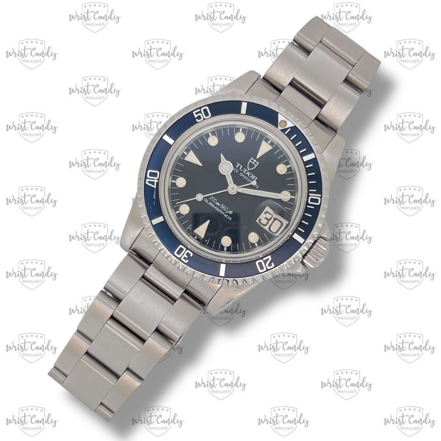 Tudor Submariner 76100 (1982) - Zwart wijzerplaat 40mm Staal (4/8)