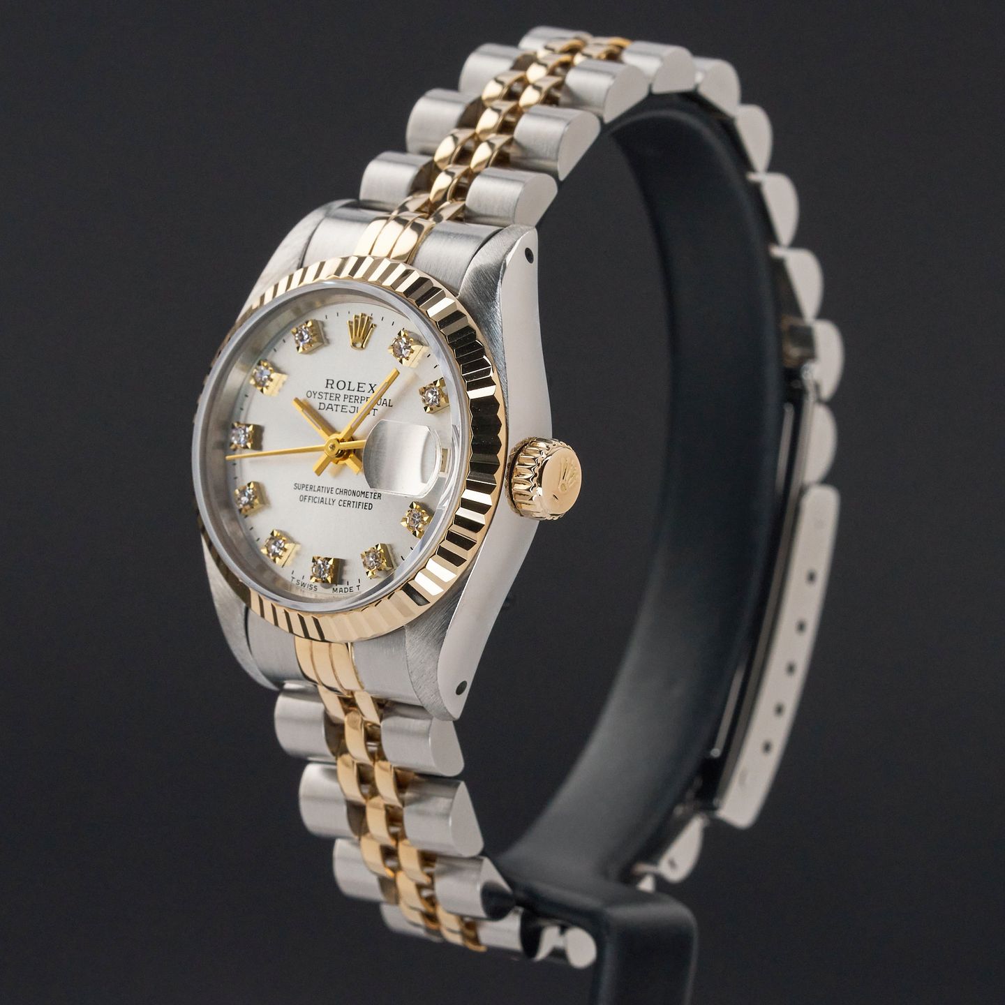 Rolex Lady-Datejust 69173 (1993) - Silver dial 26 mm Gold/Steel case (4/8)