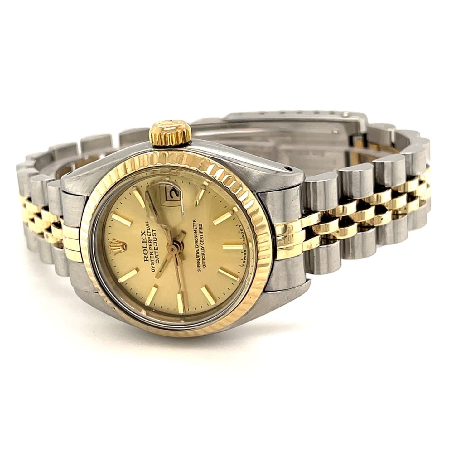 Rolex Lady-Datejust 6917 (1976) - Champagne dial 26 mm Steel case (5/8)