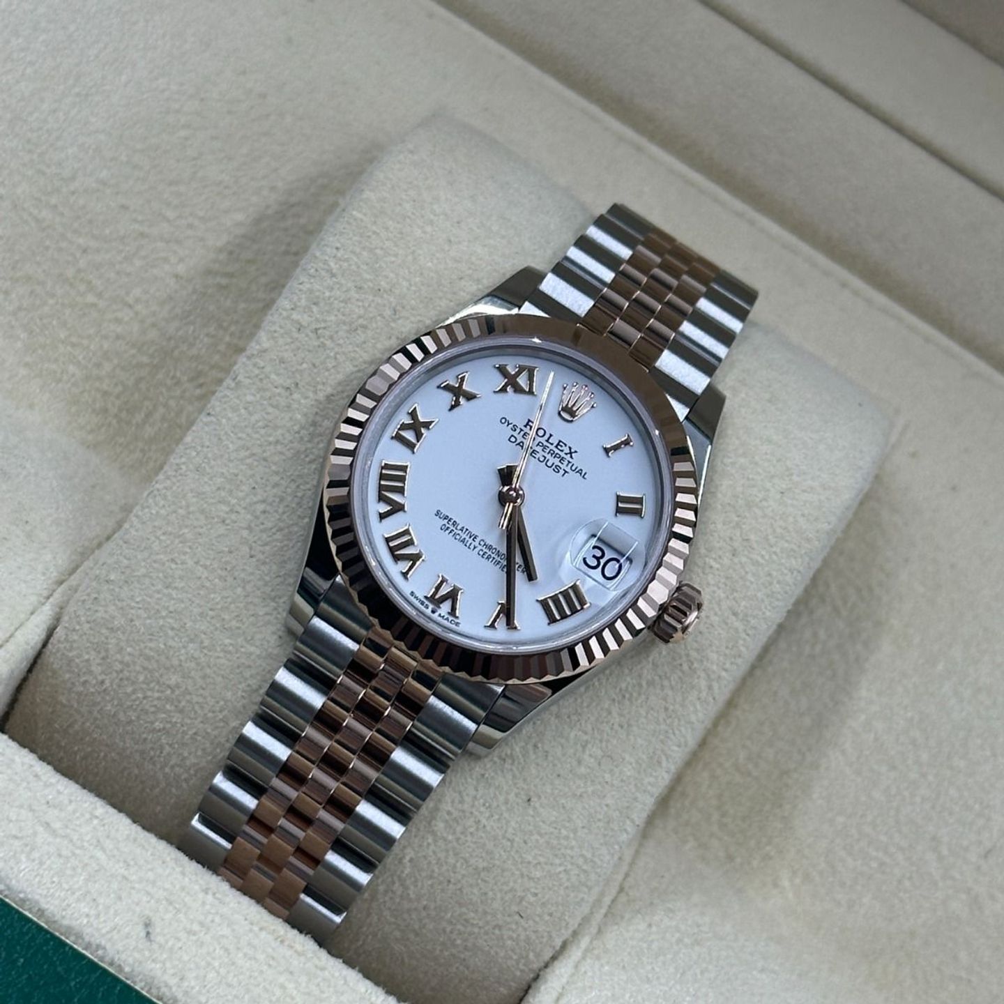 Rolex Datejust 31 278271 (2024) - Wit wijzerplaat 31mm Staal (8/8)