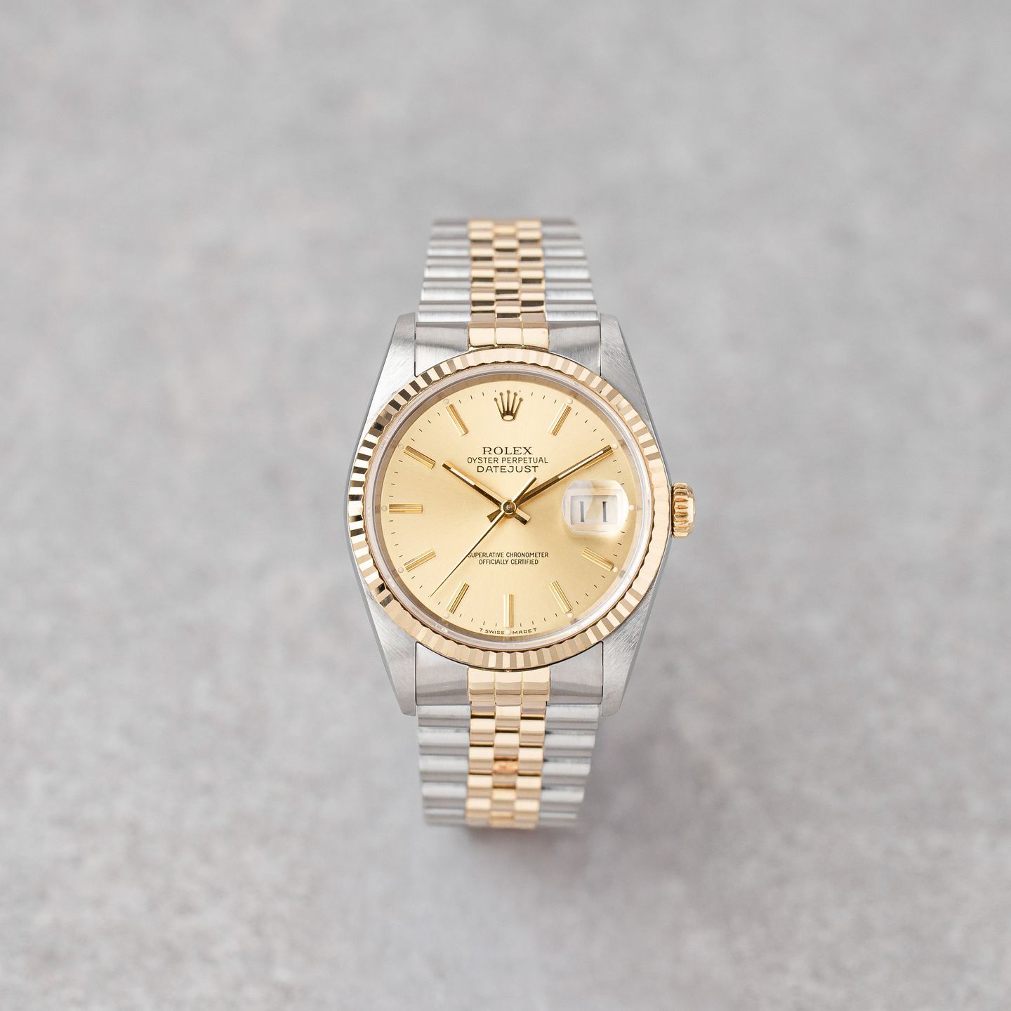 Rolex Datejust 36 16233 (1989) - 36 mm Gold/Steel case (1/8)
