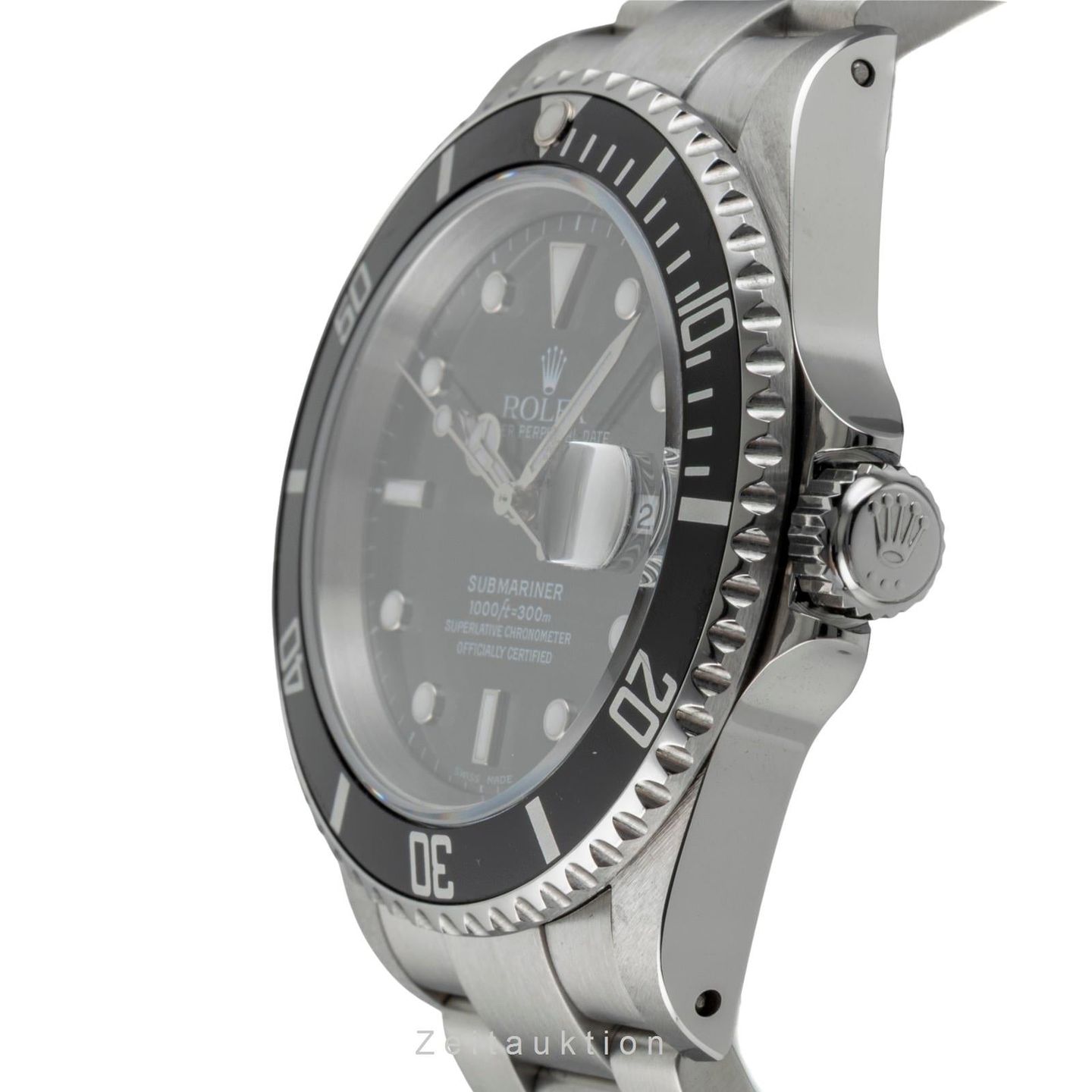 Rolex Submariner Date 16610 (Unknown (random serial)) - Black dial 40 mm Steel case (5/8)