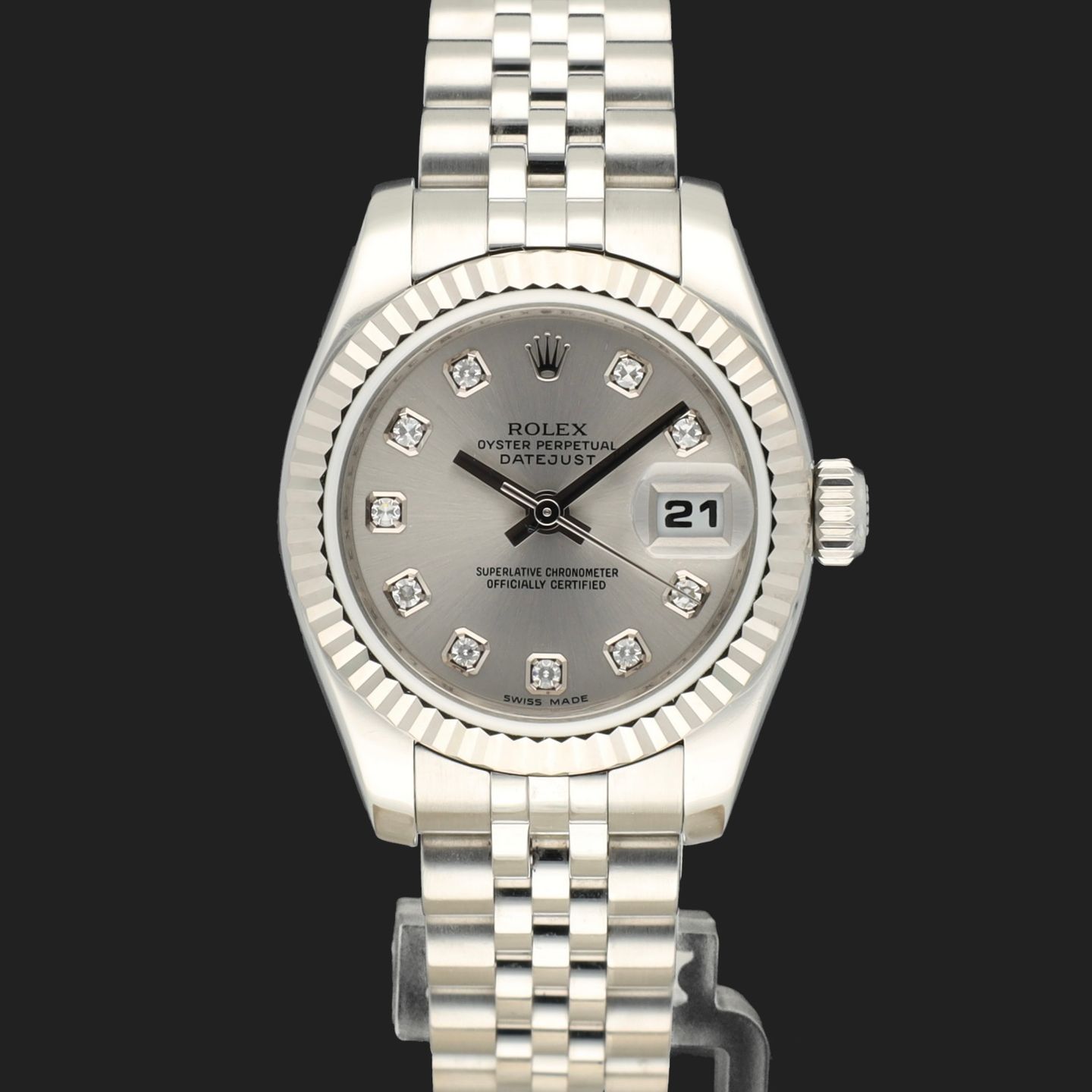 Rolex Lady-Datejust 179174 (2010) - Silver dial 26 mm Steel case (2/8)