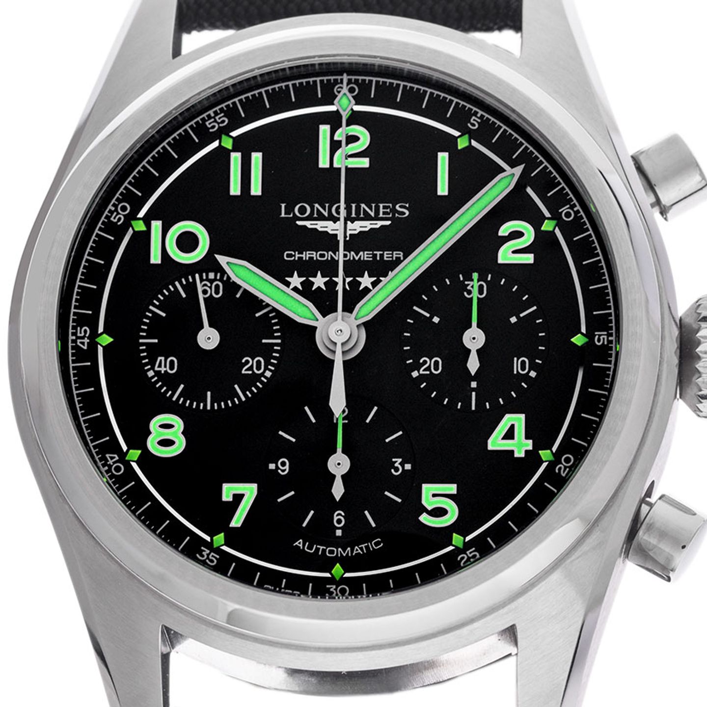 Longines Spirit L3.829.1.53.2 (2025) - Zwart wijzerplaat 42mm Titanium (1/7)