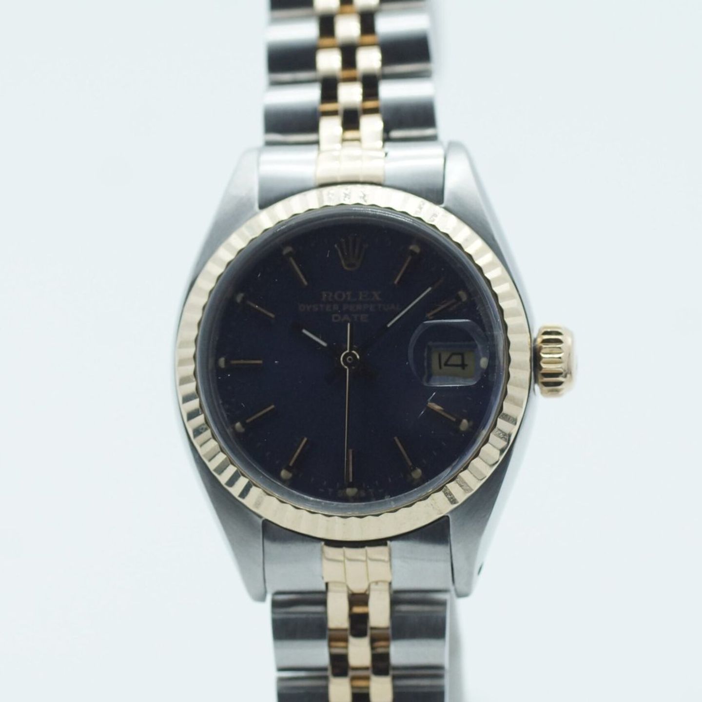 Rolex Lady-Datejust 69173 (1979) - Blue dial 26 mm Gold/Steel case (2/8)