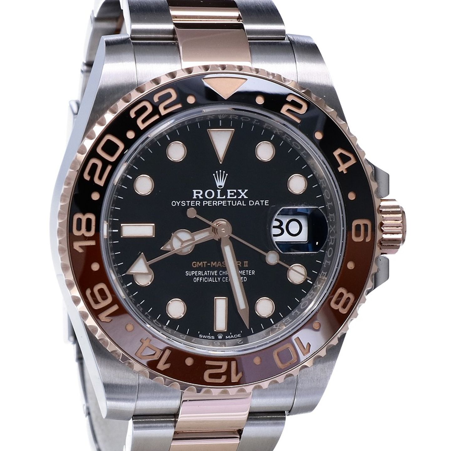 Rolex GMT-Master II 126711CHNR (2023) - Black dial 40 mm Gold/Steel case (2/6)