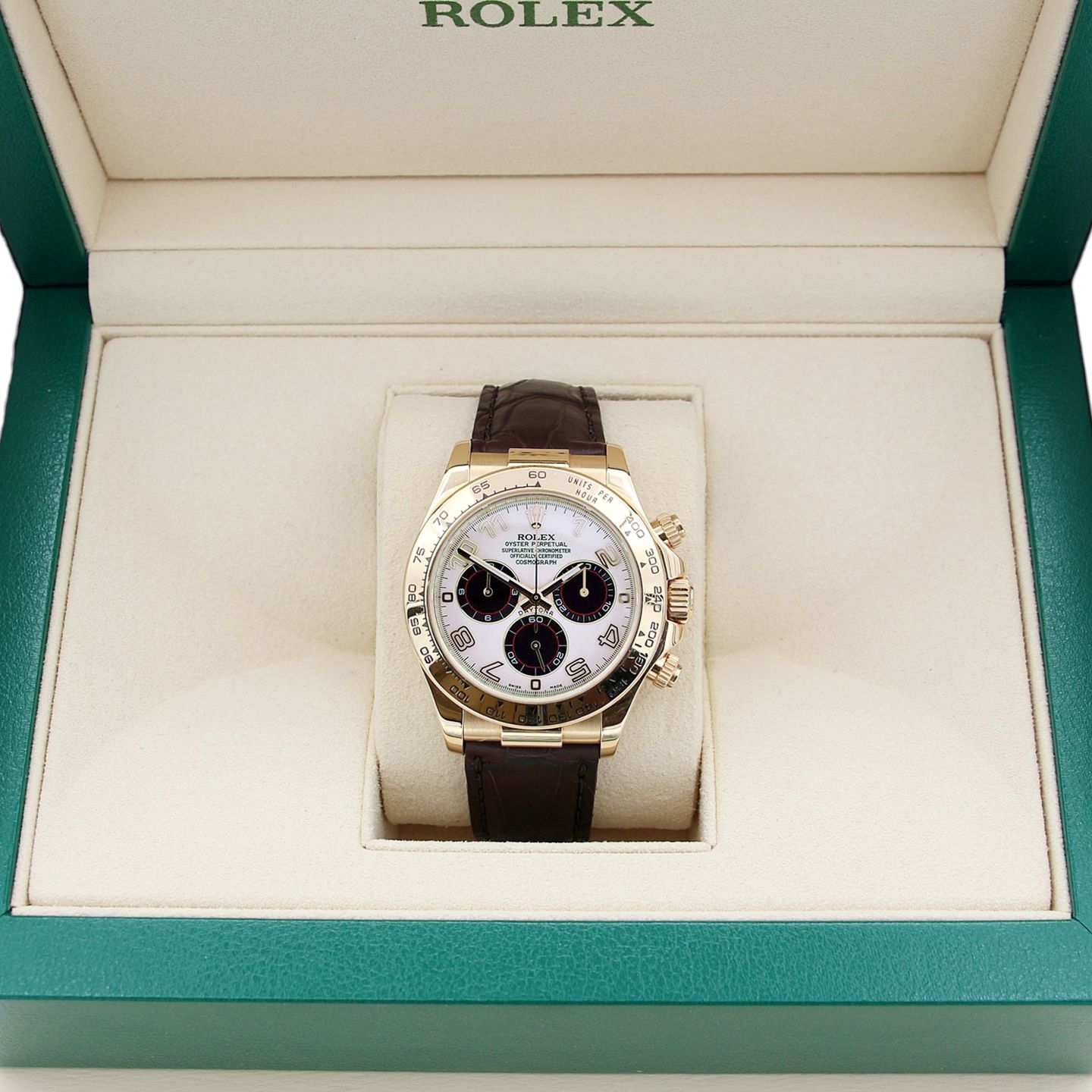 Rolex Daytona 116518 (Unknown (random serial)) - 40 mm Yellow Gold case (2/6)