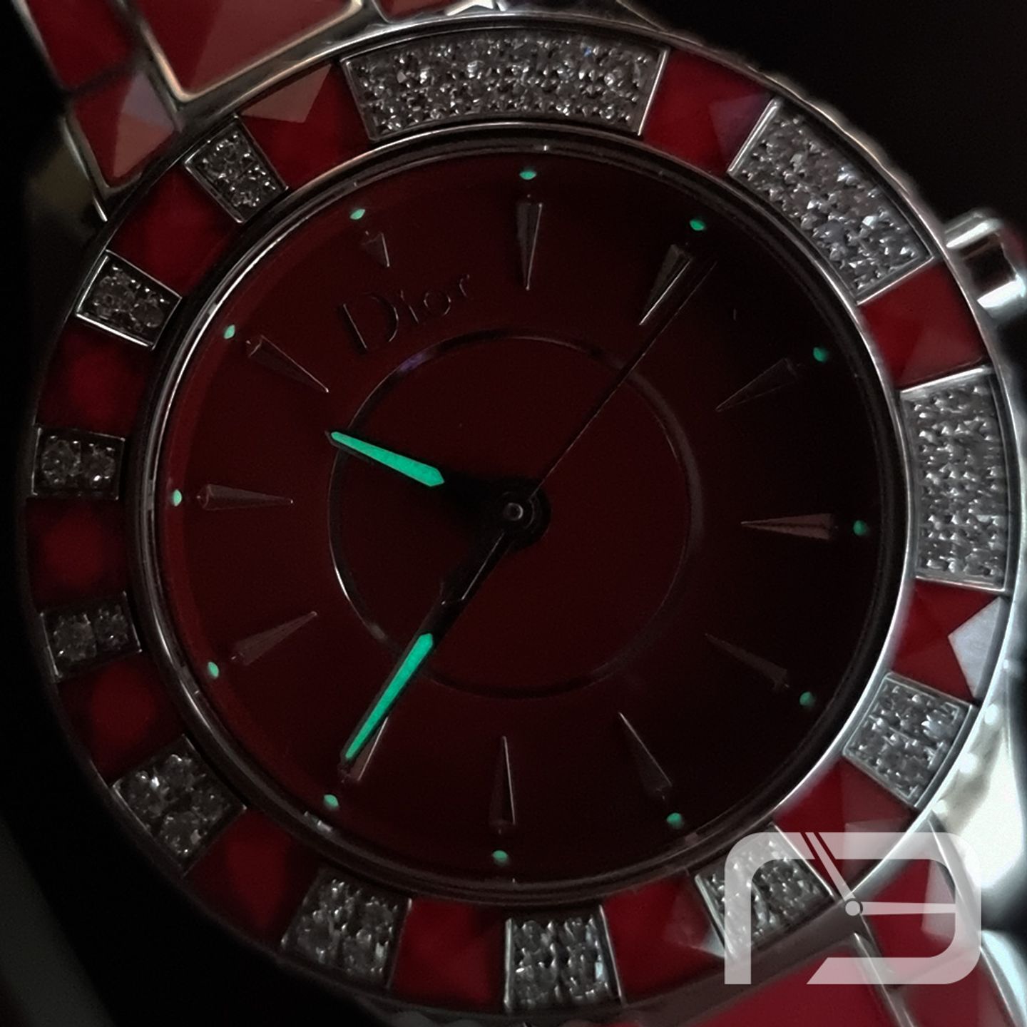 Dior Christal CD143114M001 (2024) - Rood wijzerplaat 33mm Staal (7/8)