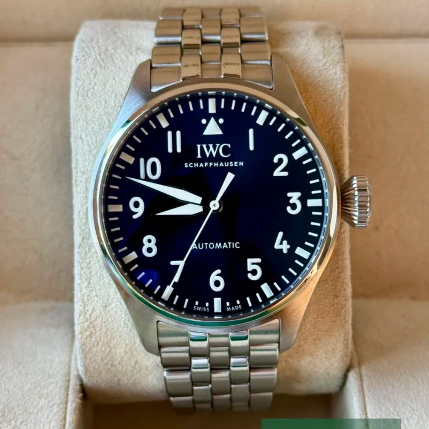 IWC Big Pilot IW329304 (Unknown (random serial)) - Blue dial 43 mm Steel case (2/5)