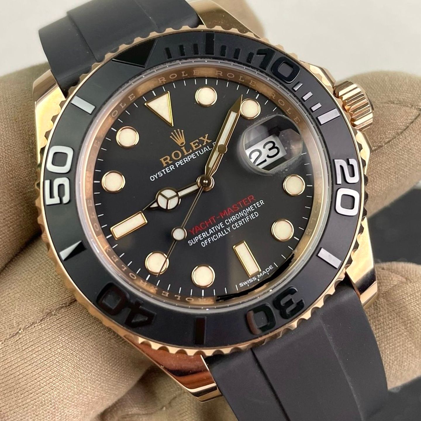 Rolex Yacht-Master 40 116655 (2019) - Zwart wijzerplaat 40mm Roségoud (5/8)