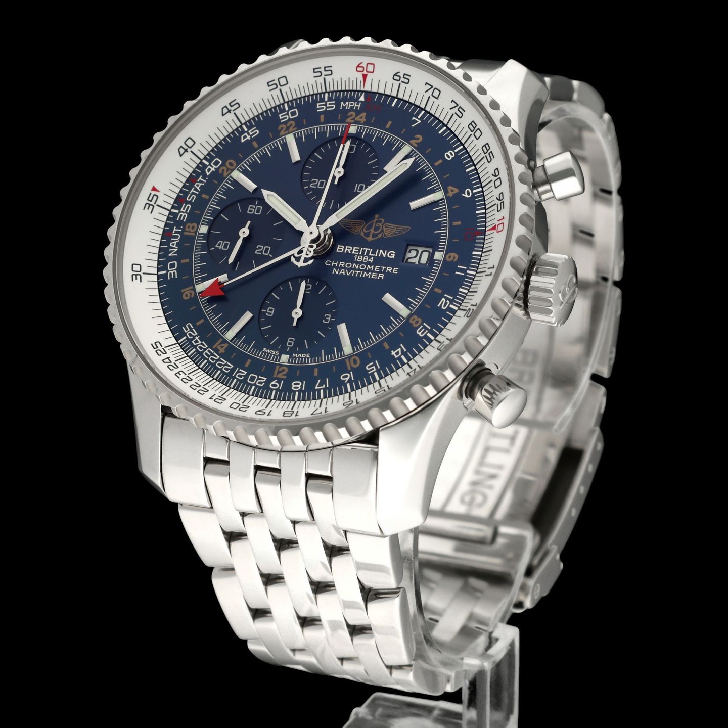 Breitling Navitimer World A24322 (2016) - 46 mm Steel case (2/8)