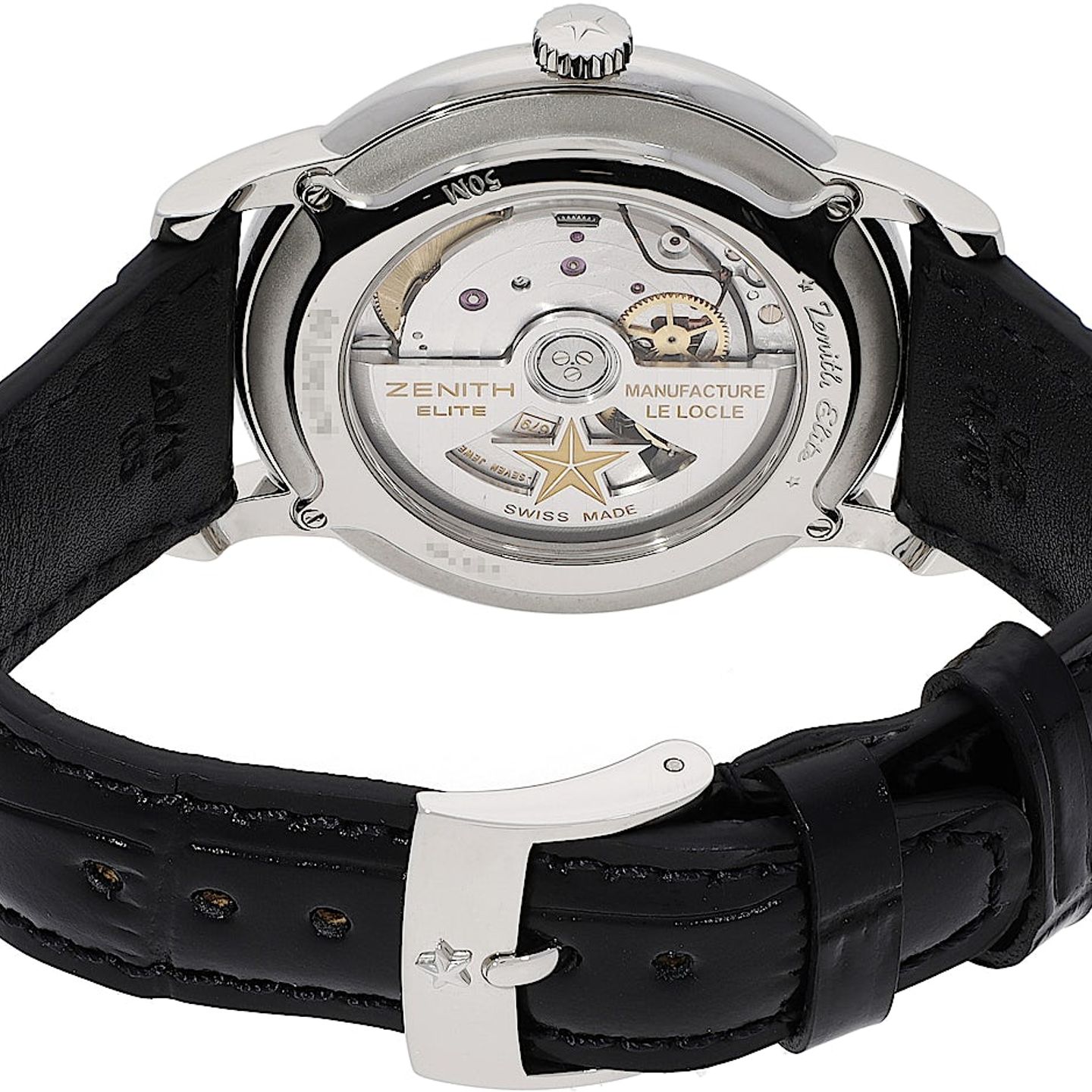 Zenith Elite 03.2290.679/26.C493 (Unknown (random serial)) - Black dial 39 mm Steel case (5/5)