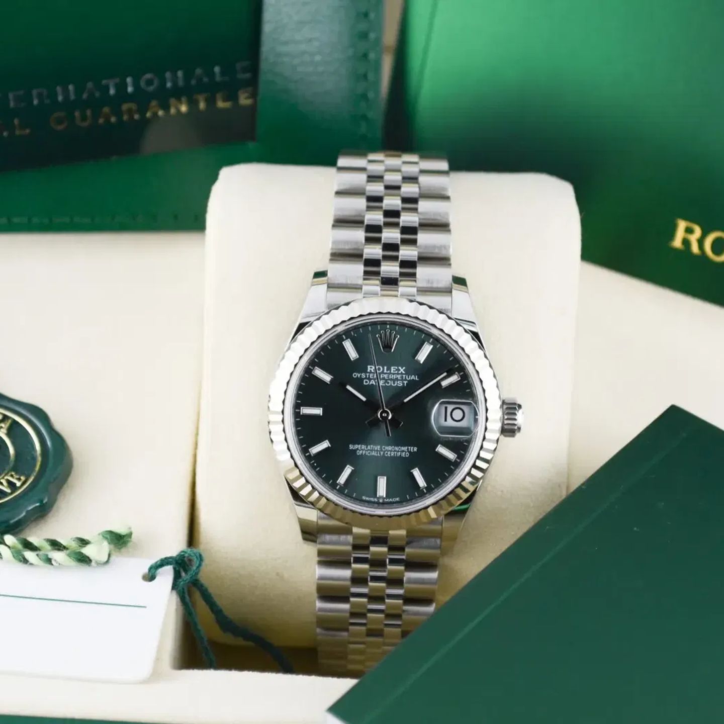 Rolex Datejust 31 278274 (2025) - Groen wijzerplaat 31mm Staal (7/7)