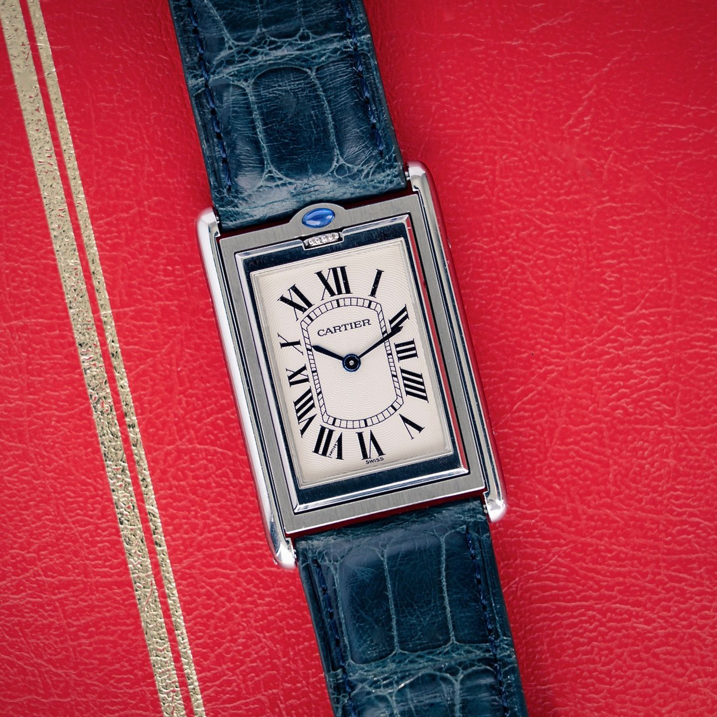 Cartier Tank 2390 (1999) - Zilver wijzerplaat 25mm Staal (6/8)