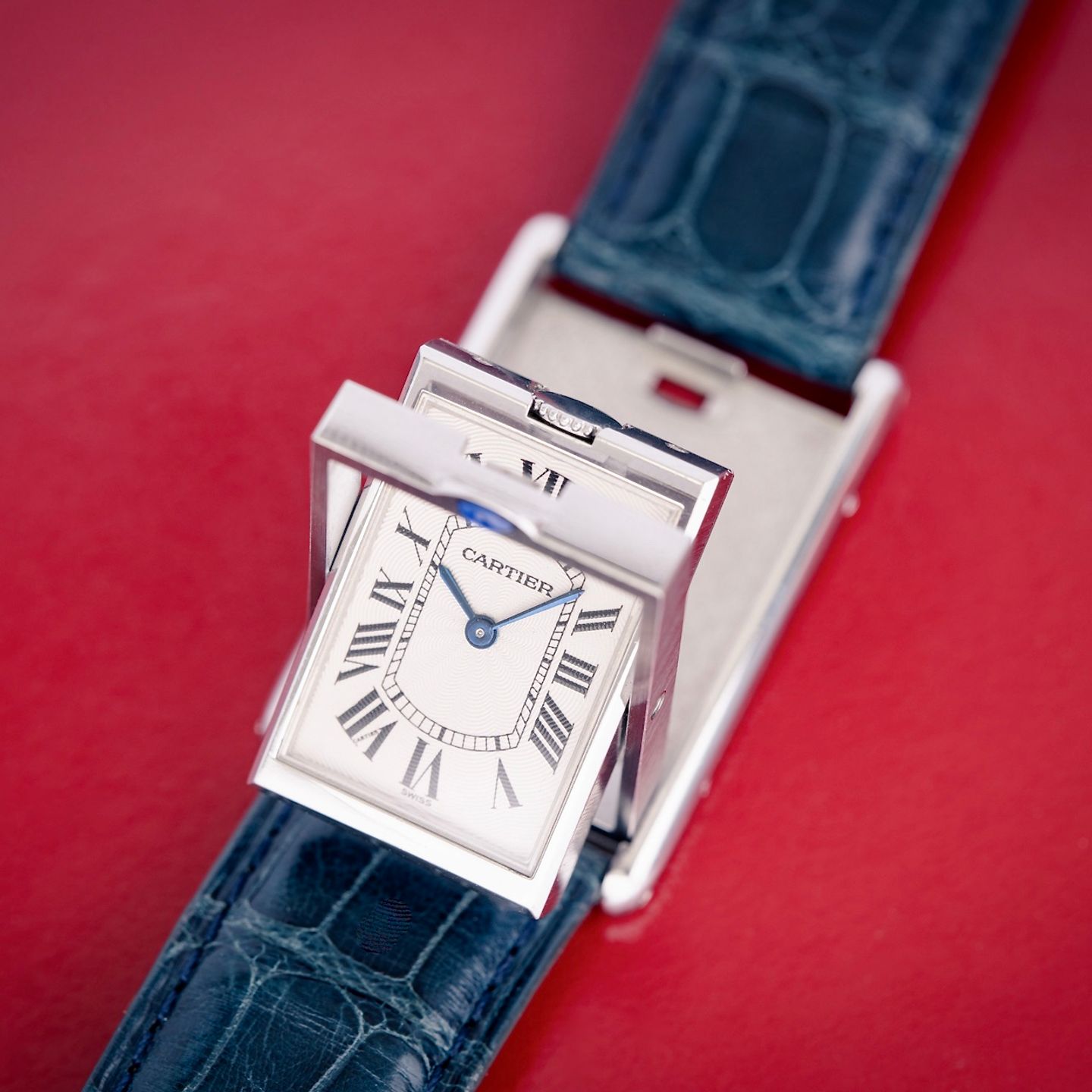 Cartier Tank 2390 (1999) - Zilver wijzerplaat 25mm Staal (3/8)