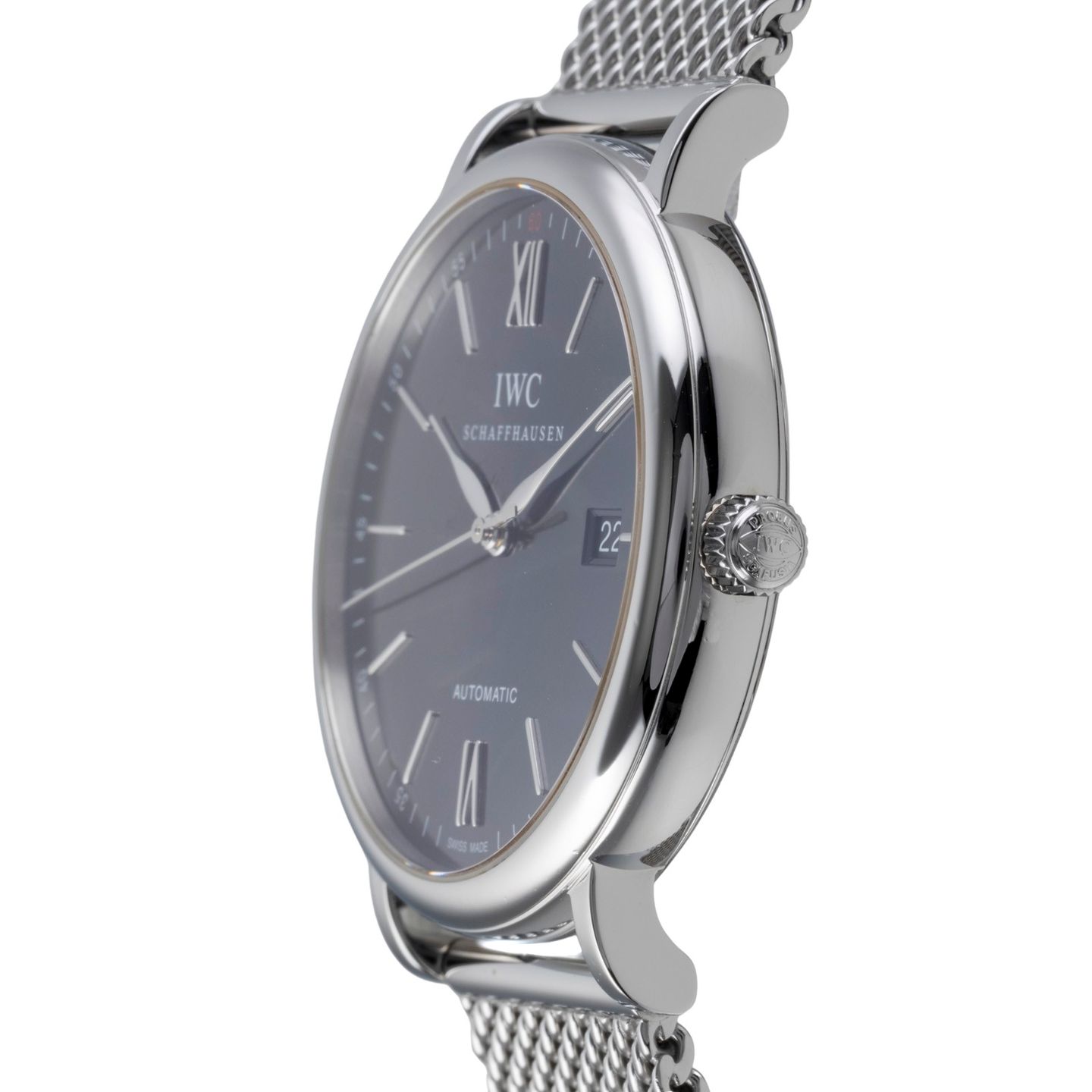 IWC Portofino Automatic IW356502 (2012) - Zwart wijzerplaat 40mm Staal (6/8)