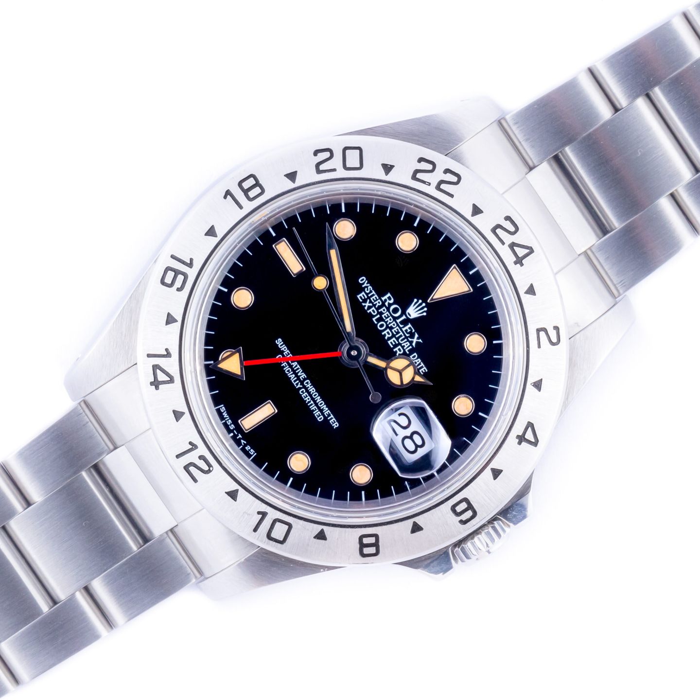 Rolex Explorer II 16570 (Unknown (random serial)) - Black dial 40 mm Steel case (1/8)