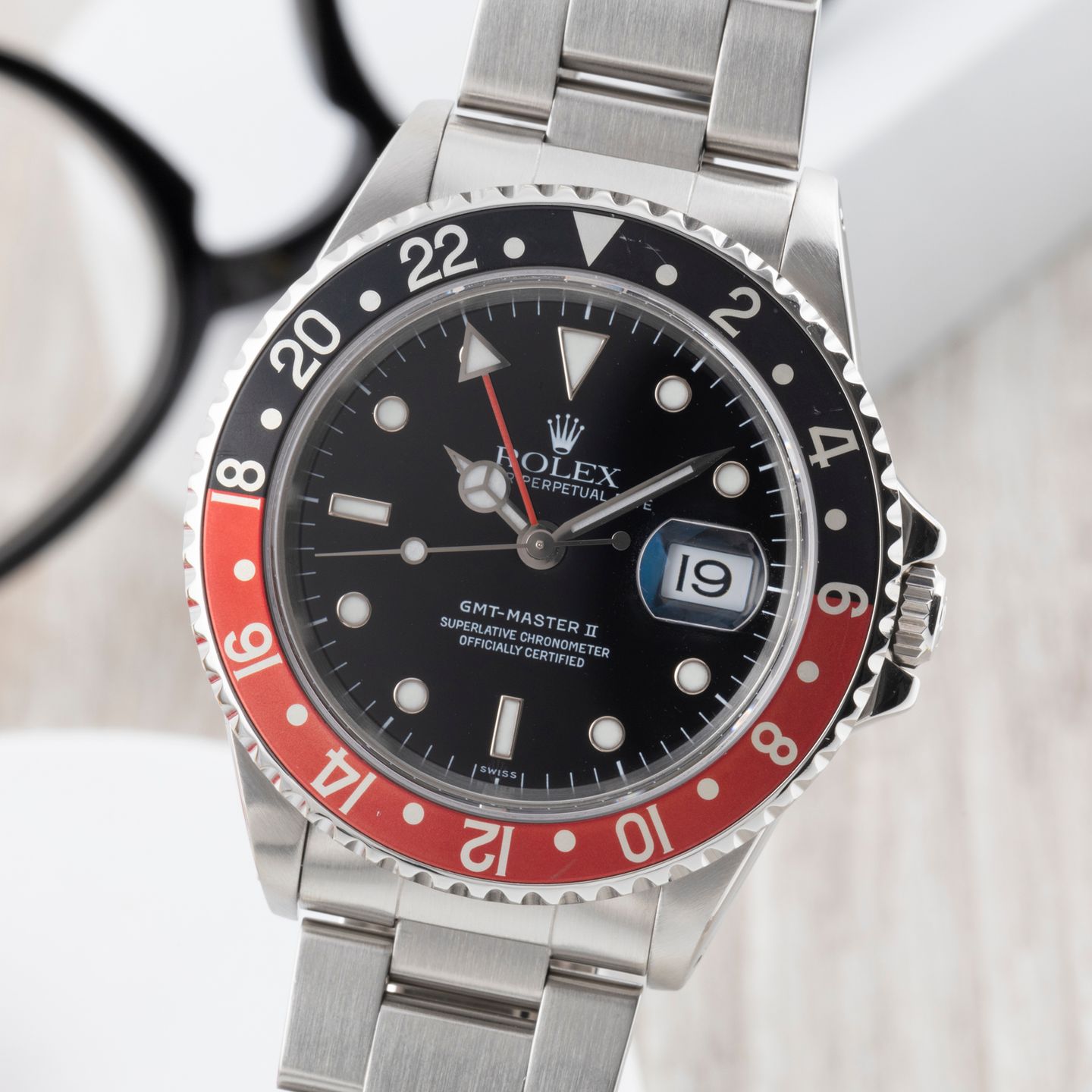 Rolex GMT-Master II 16710 (Unknown (random serial)) - 40 mm Steel case (3/8)