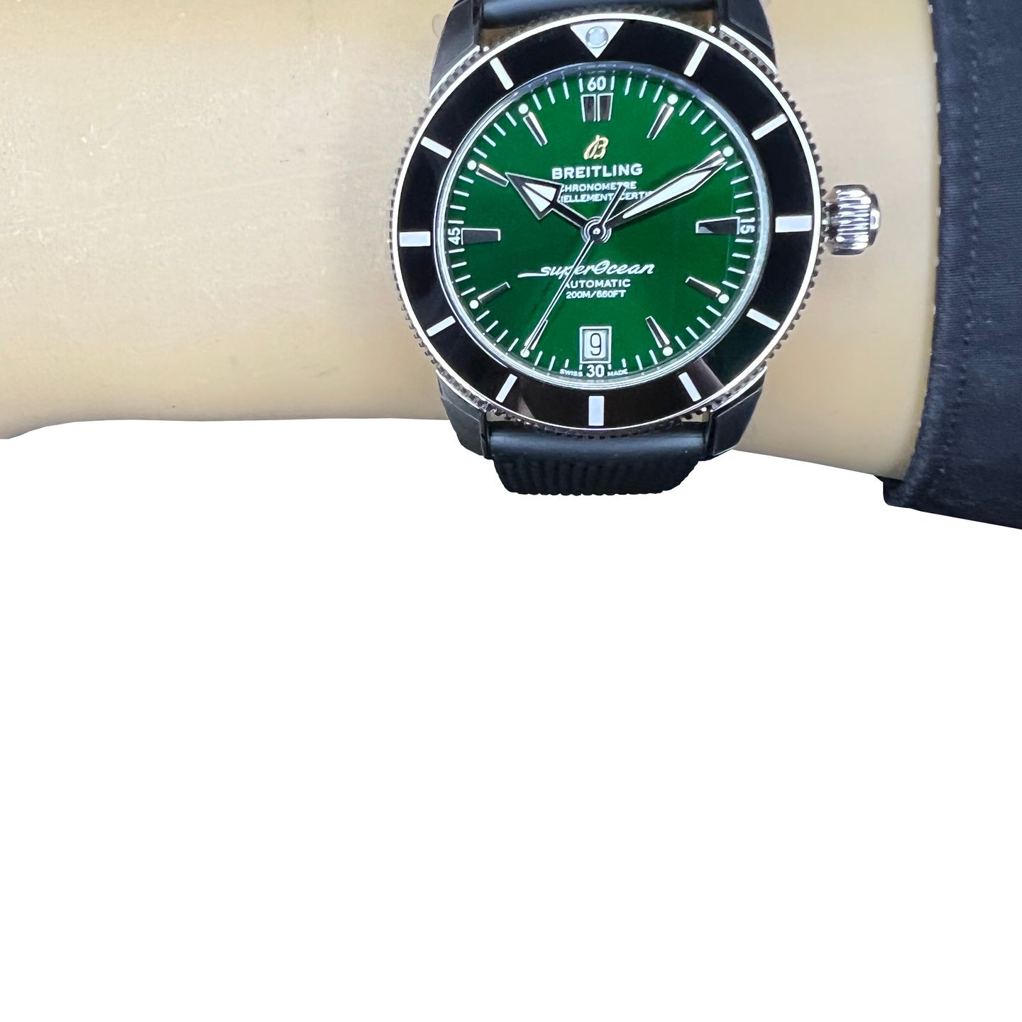 Breitling Superocean Heritage II 42 AB2010121L1S1 (2023) - Groen wijzerplaat 42mm Staal (2/8)