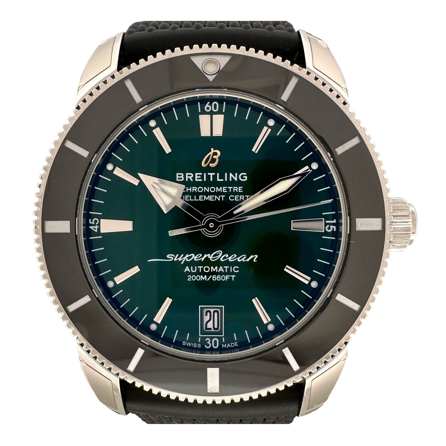 Breitling Superocean Heritage II 42 AB2010121L1S1 (2023) - Green dial 42 mm Steel case (1/8)