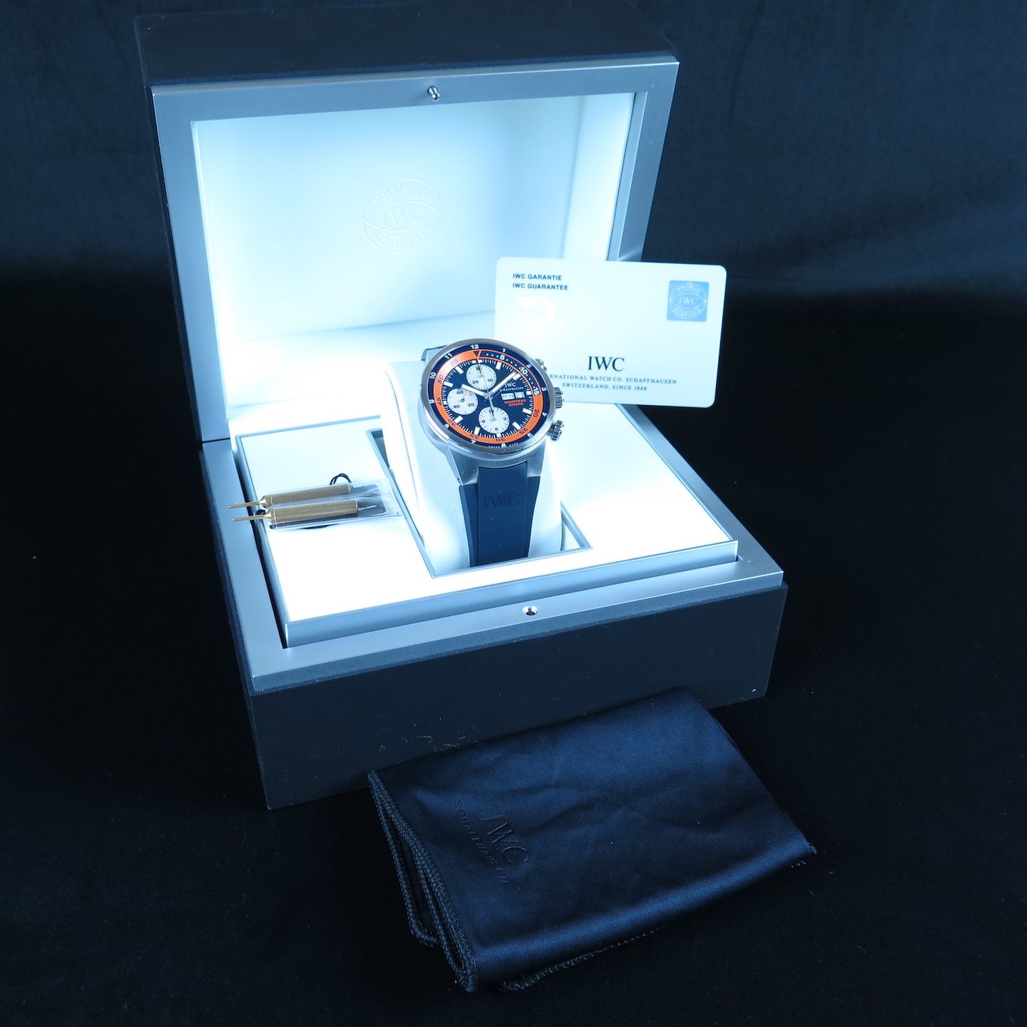 IWC Aquatimer Chronograph IW378101 (2007) - Blue dial 43 mm Steel case (8/8)