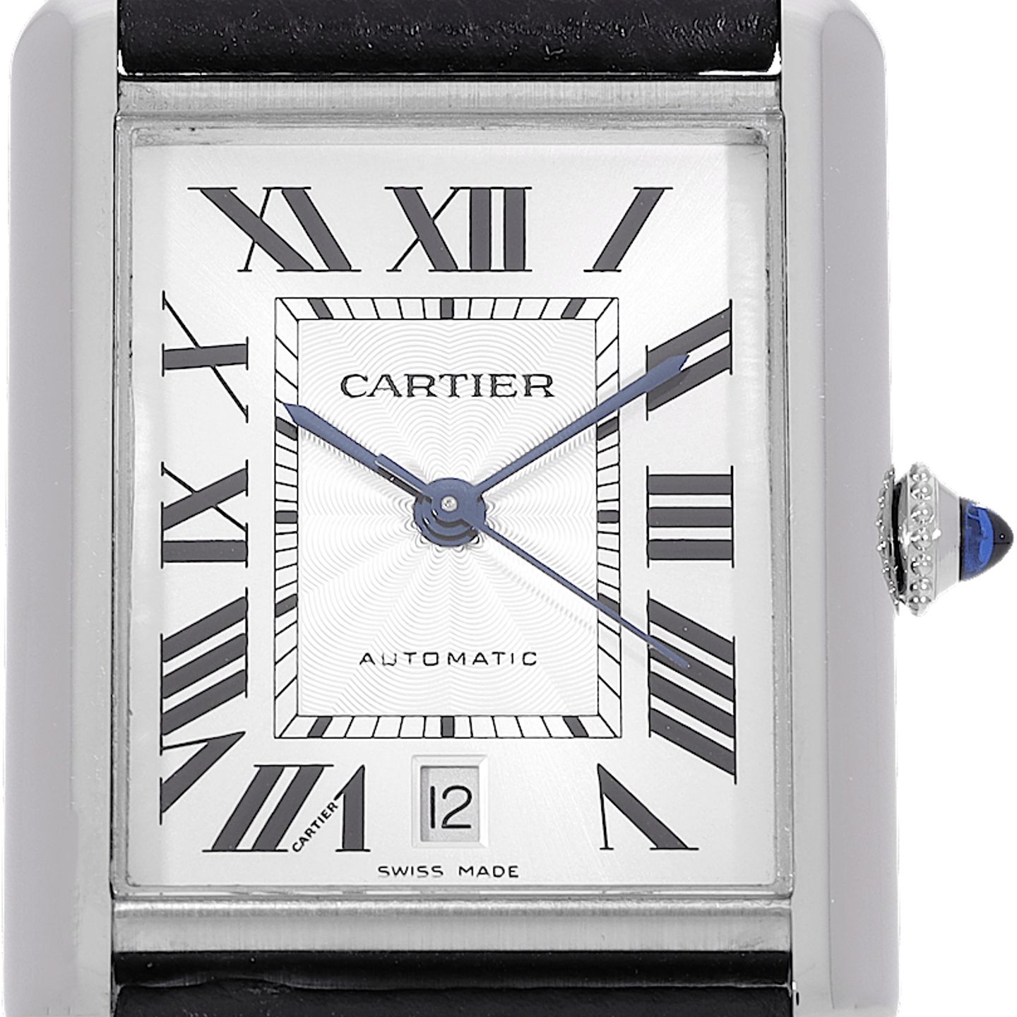 Cartier Tank WSTA0040 (Unknown (random serial)) - Silver dial 41 mm Steel case (1/5)