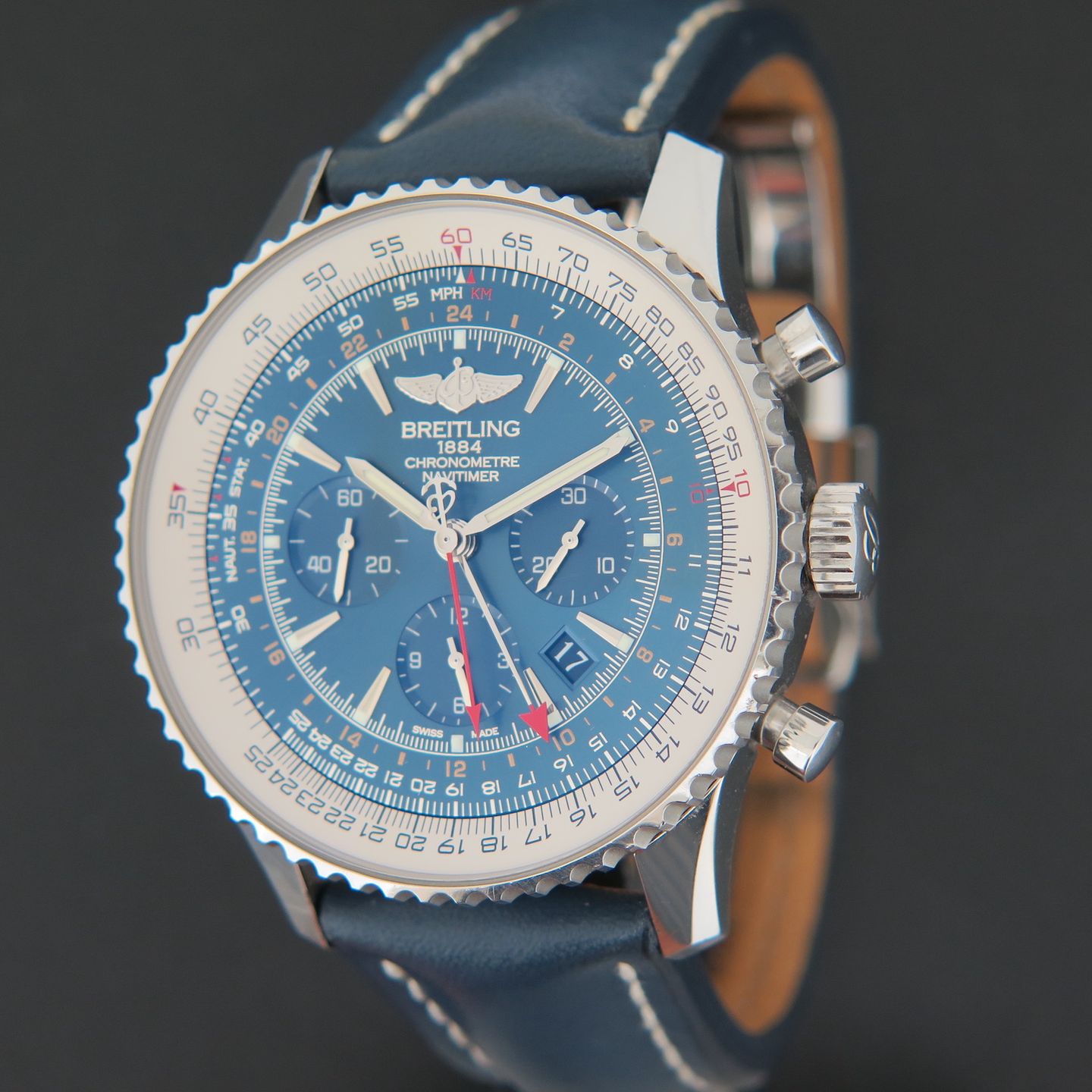 Breitling Navitimer AB01441 (2016) - Blue dial 48 mm Steel case (1/6)