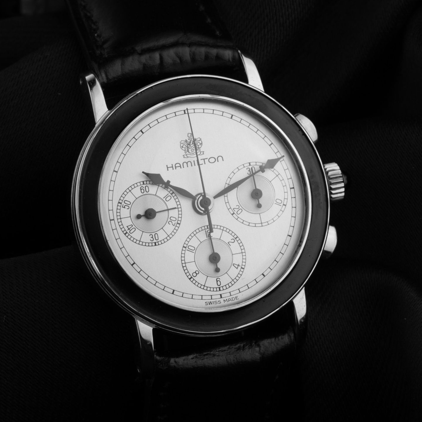 Hamilton Unknown 1239 (1988) - Wit wijzerplaat 32mm Staal (3/8)