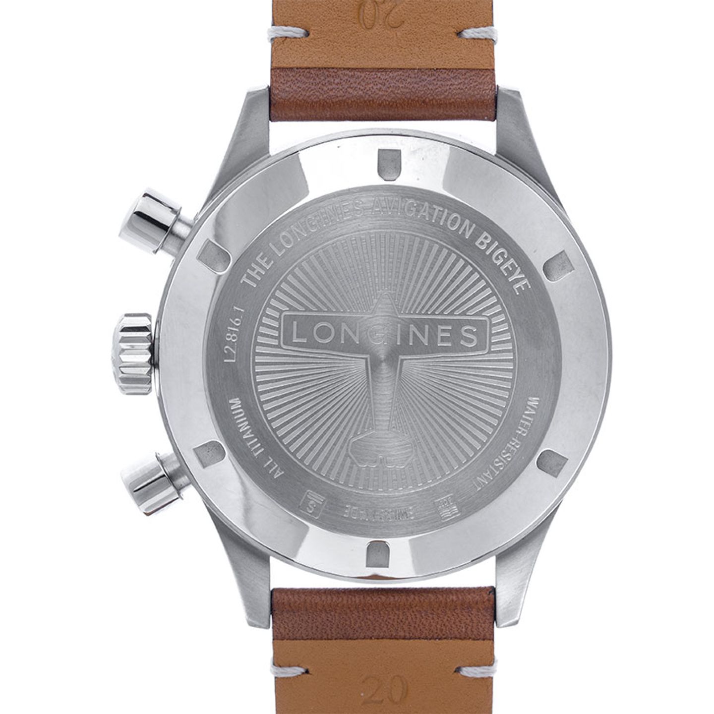 Longines Avigation L2.816.1.93.2 (2025) - Blue dial 41 mm Titanium case (6/7)