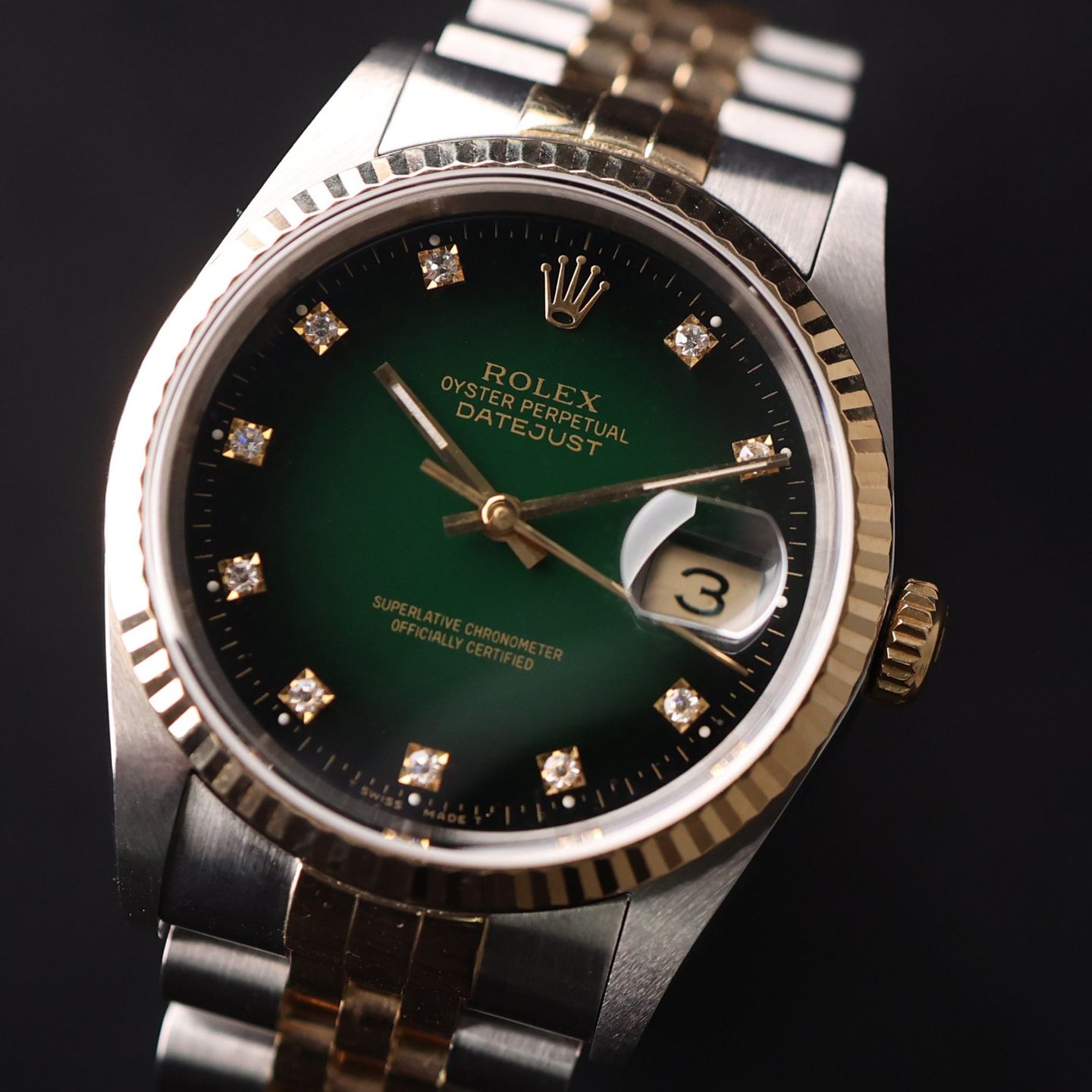 Rolex Datejust 36 16233 (1990) - 36 mm Gold/Steel case (2/3)
