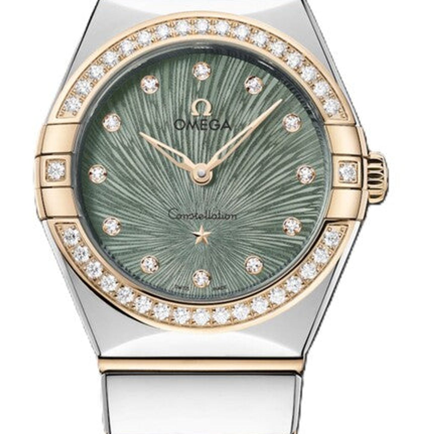 Omega Constellation 131.25.28.60.60.001 (2026) - Green dial 28 mm Gold/Steel case (1/1)