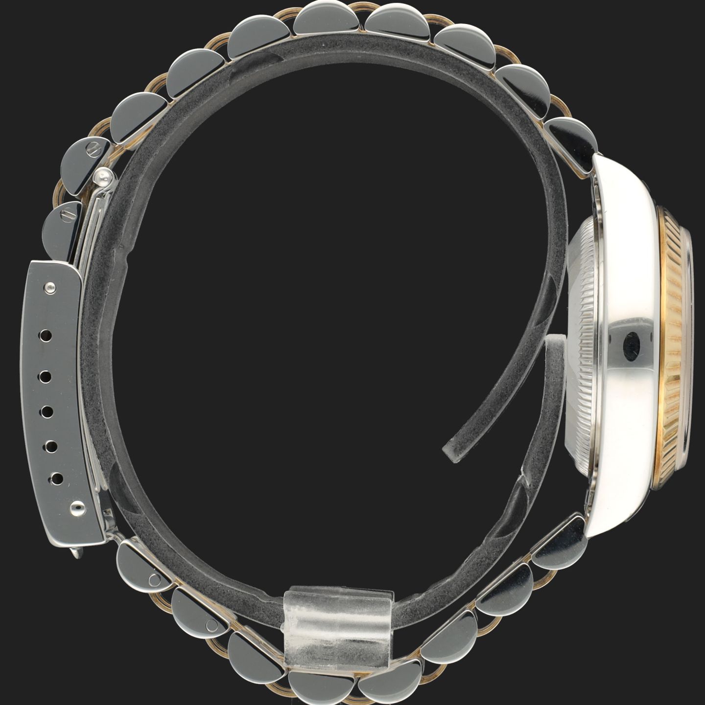 Rolex Lady-Datejust 79173 (2002) - Black dial 26 mm Gold/Steel case (5/8)