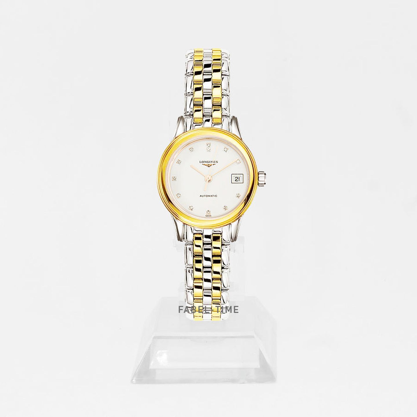 Longines Flagship L4.274.3.99.7 (2024) - Wit wijzerplaat 26mm Staal (1/1)