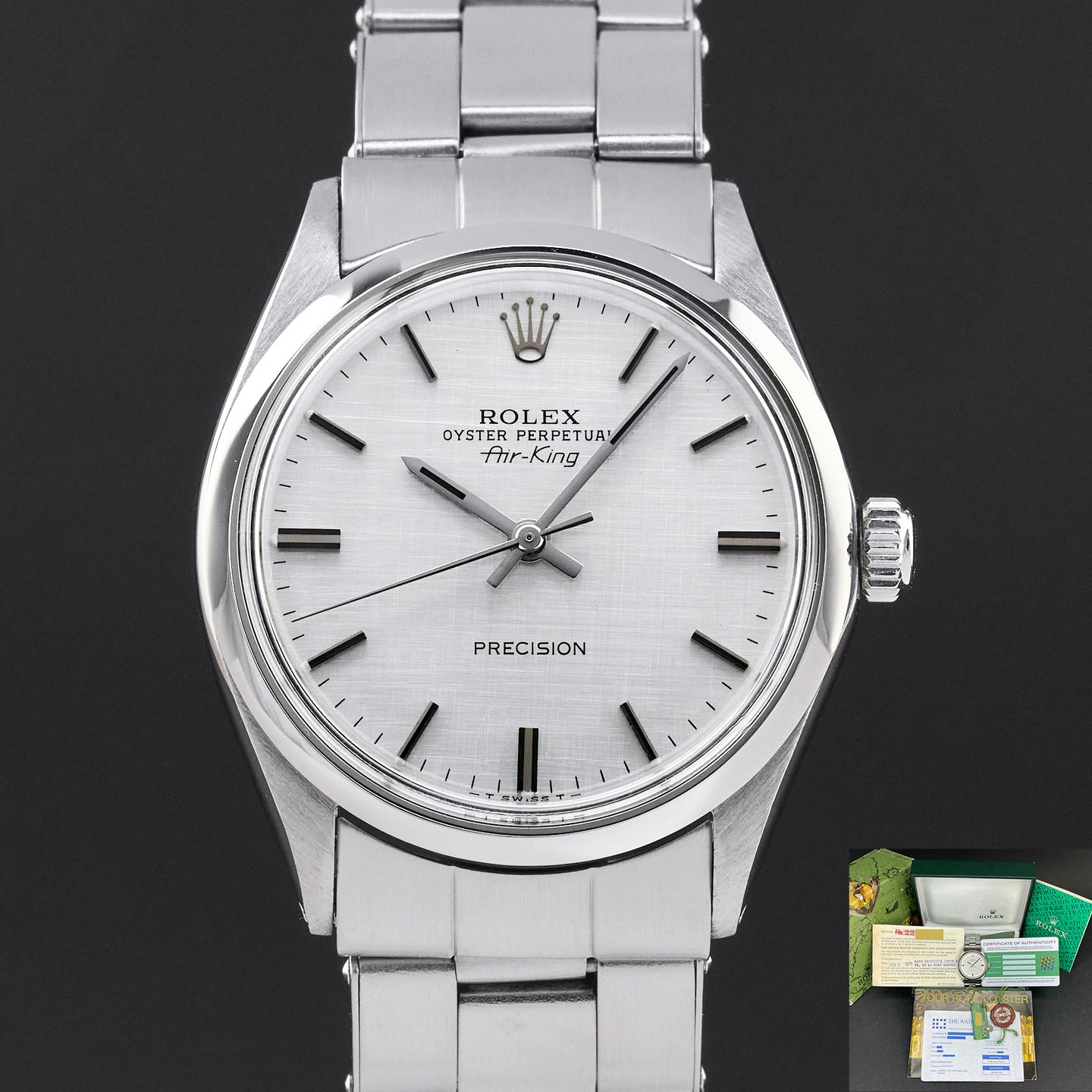 Rolex Air-King 5500 (1970) - 34 mm Steel case (1/8)